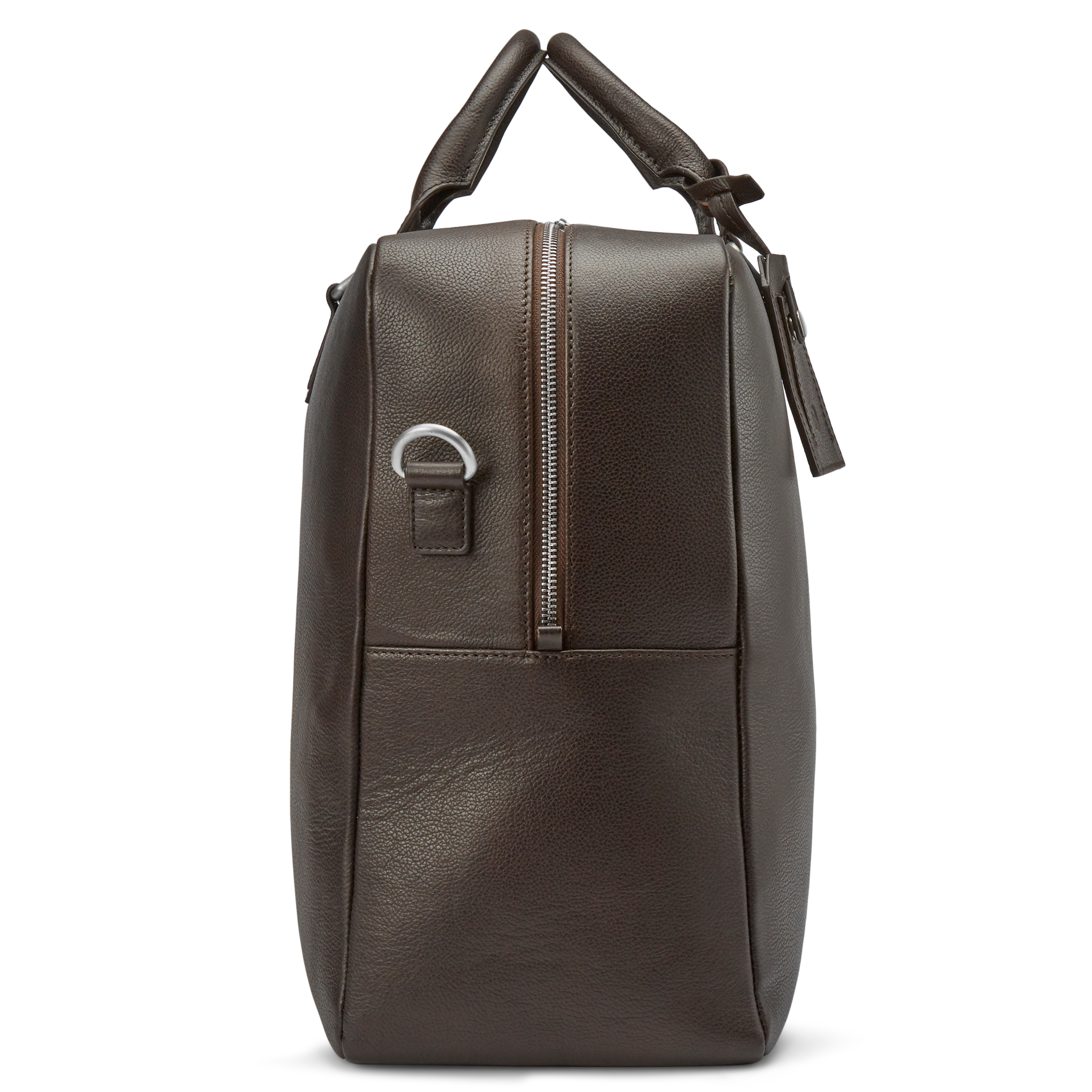 Bolsa de viaje de cuero marrón oscuro Layne - 5