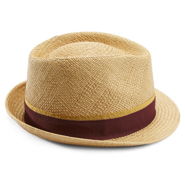 Light Stone Ecuadorian Straw Panama Hat with Gulf Red Band | In stock ...