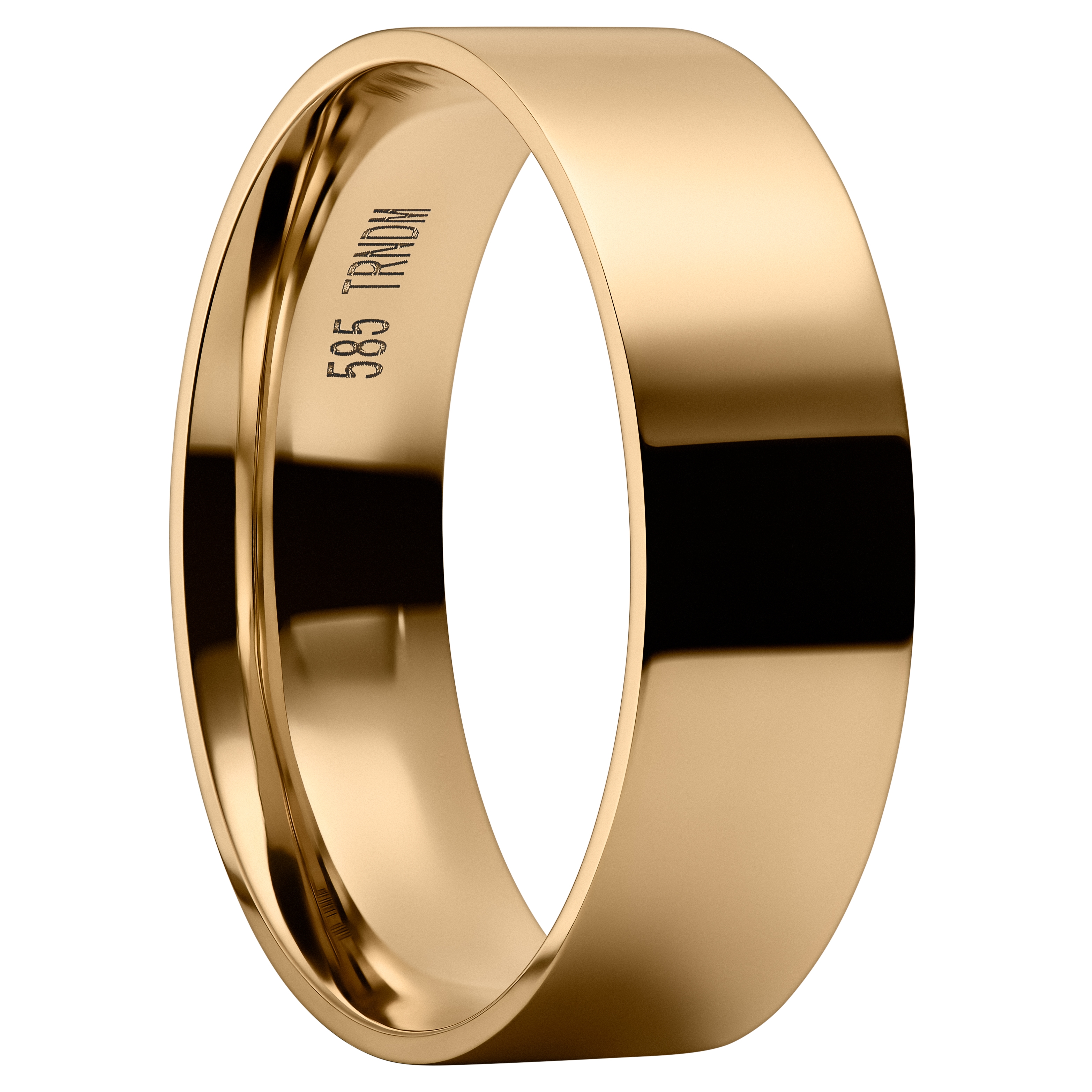 Anel em Ouro 14K Polido de 7 mm - 1