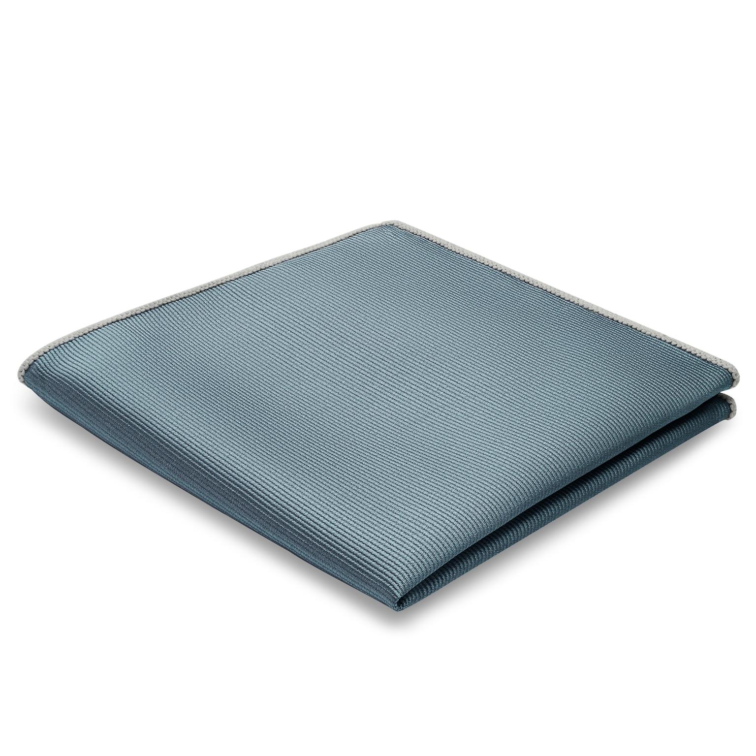 Rookgrijze Pochet van Grosgrain Rookgrijze Pochet van Grosgrain