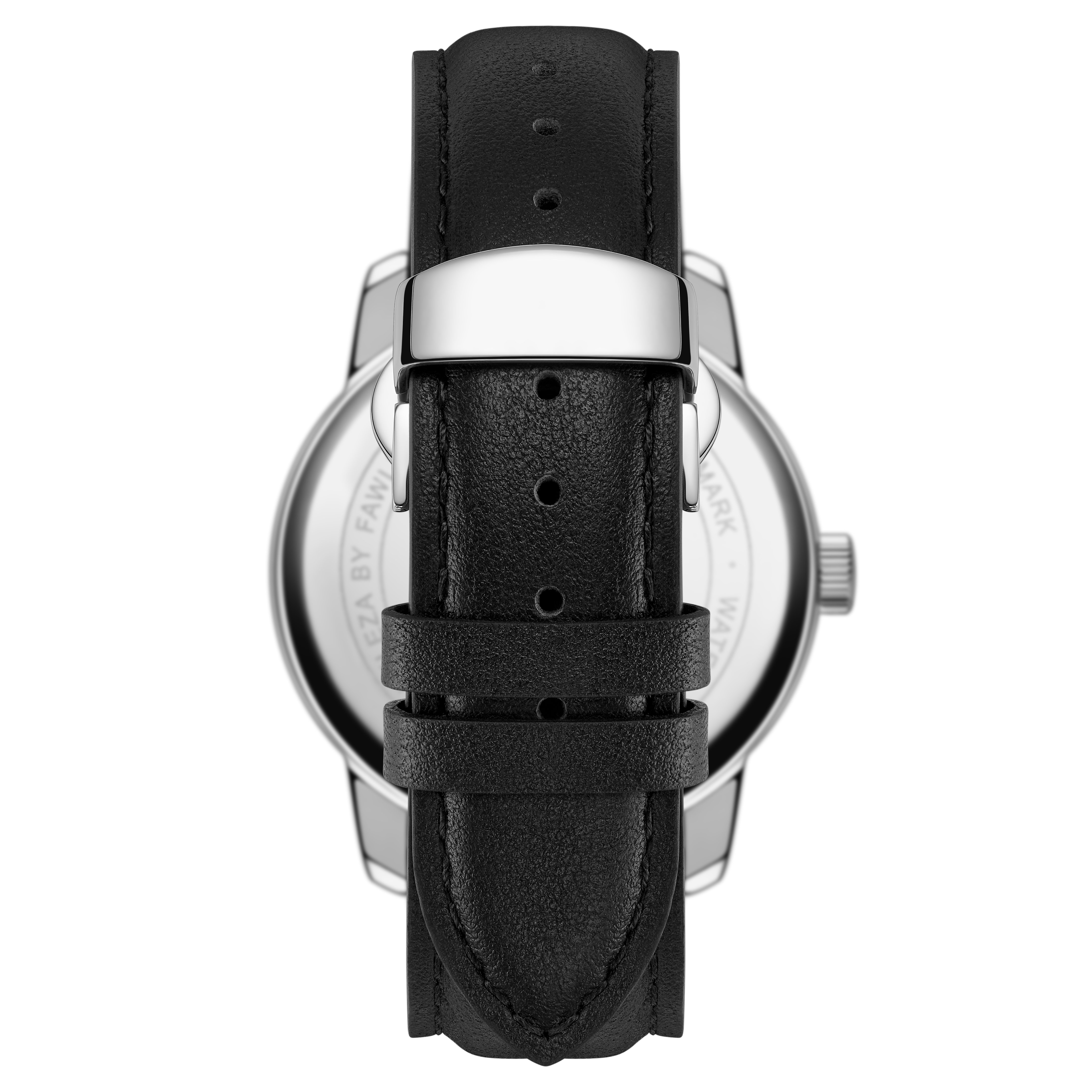 Beleza | Montre en acier inoxydable argenté et marbre noir - 4