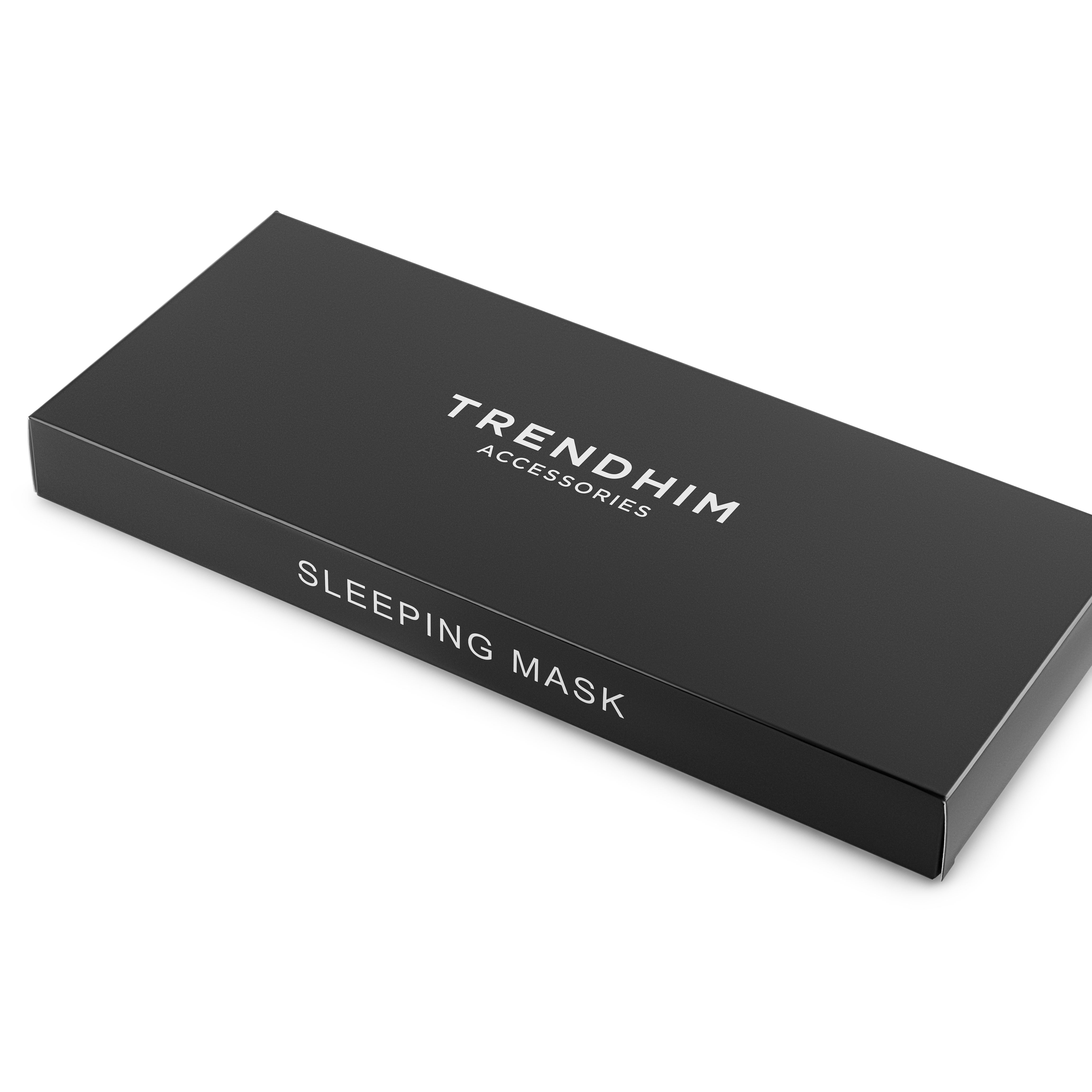 Čierna ergonomická maska na spanie z bavlny - 4