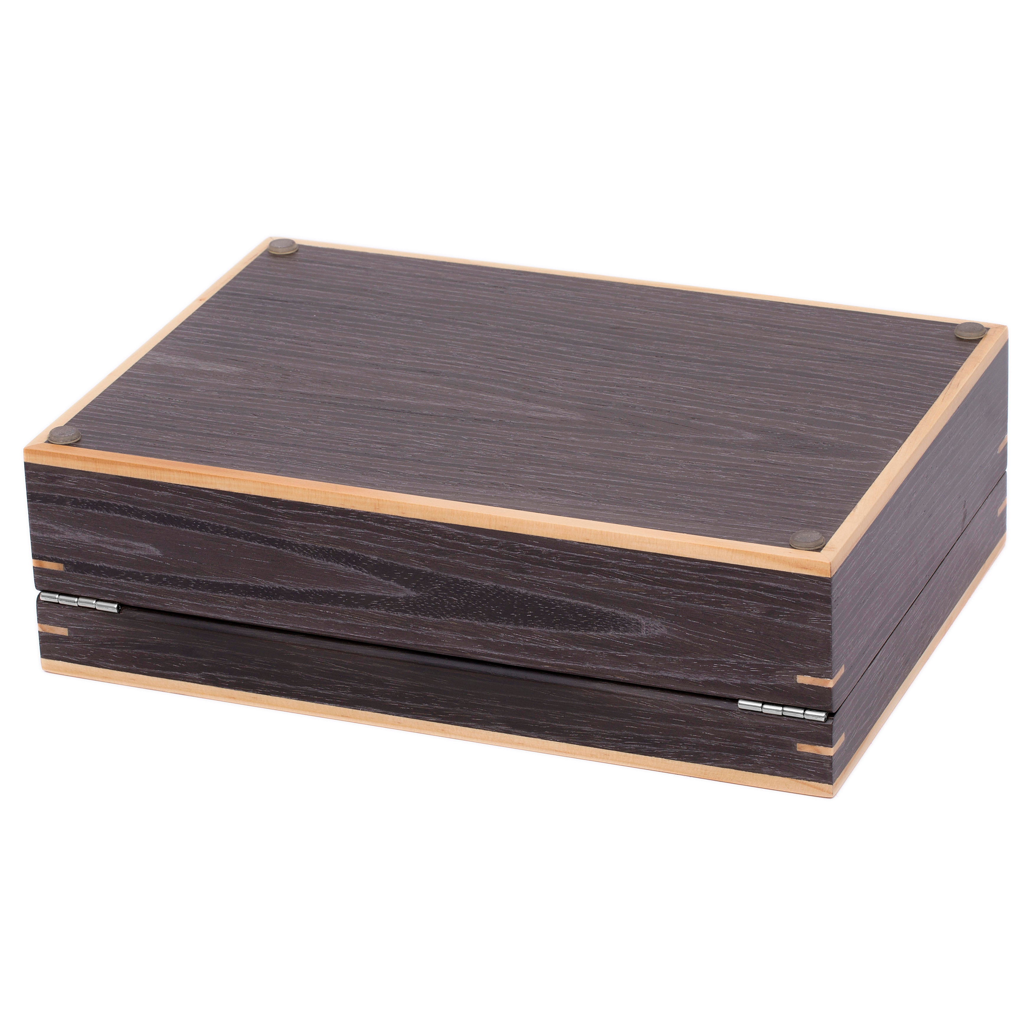 Graue Nussbaumholz Uhrenbox Für 10 Uhren - 4