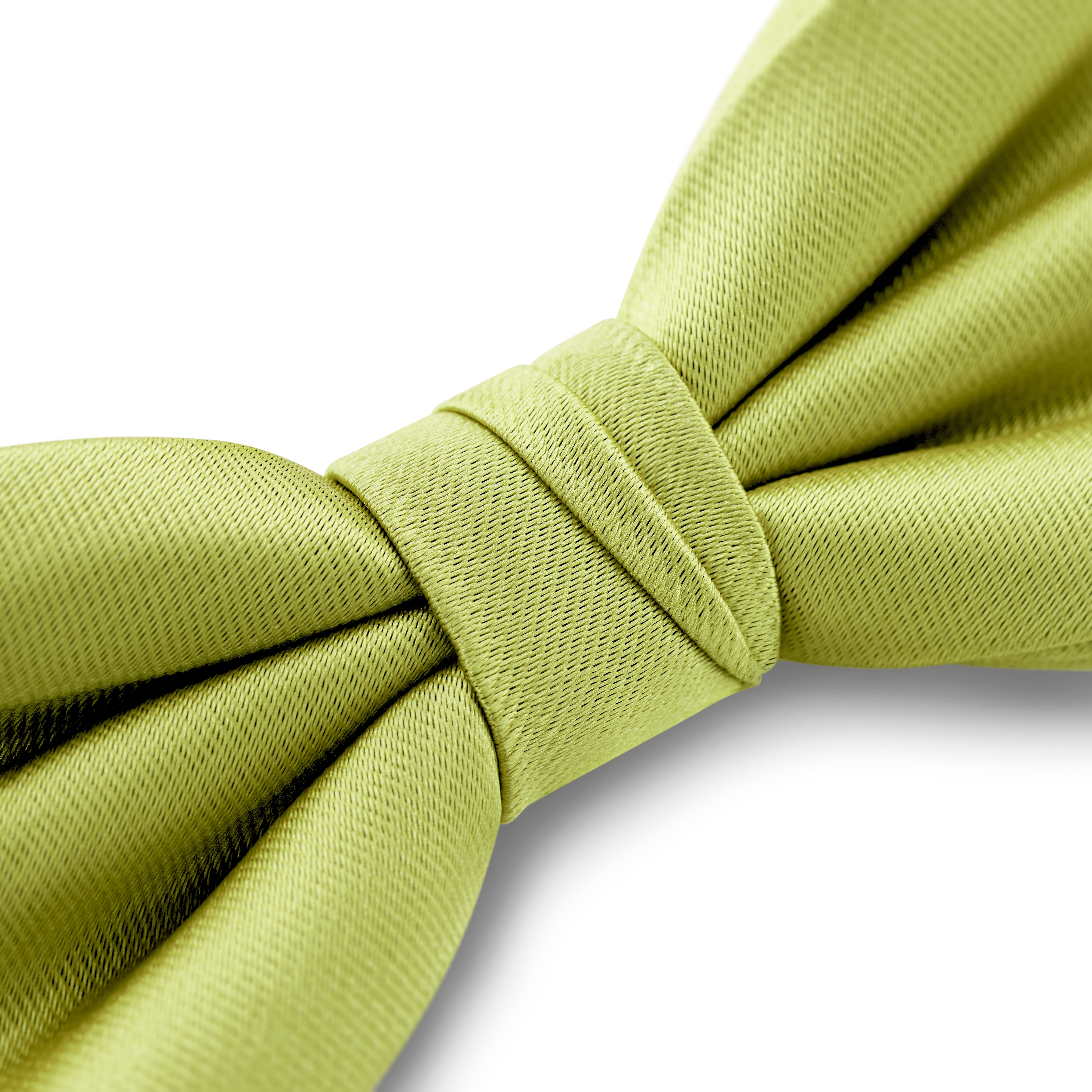 Морскозелена предварително завързана сатенена папийонка - 3