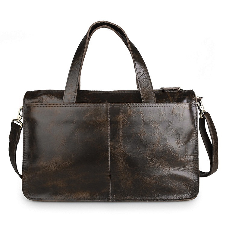 Usnjena športna torba v sprani črni barvi - 2