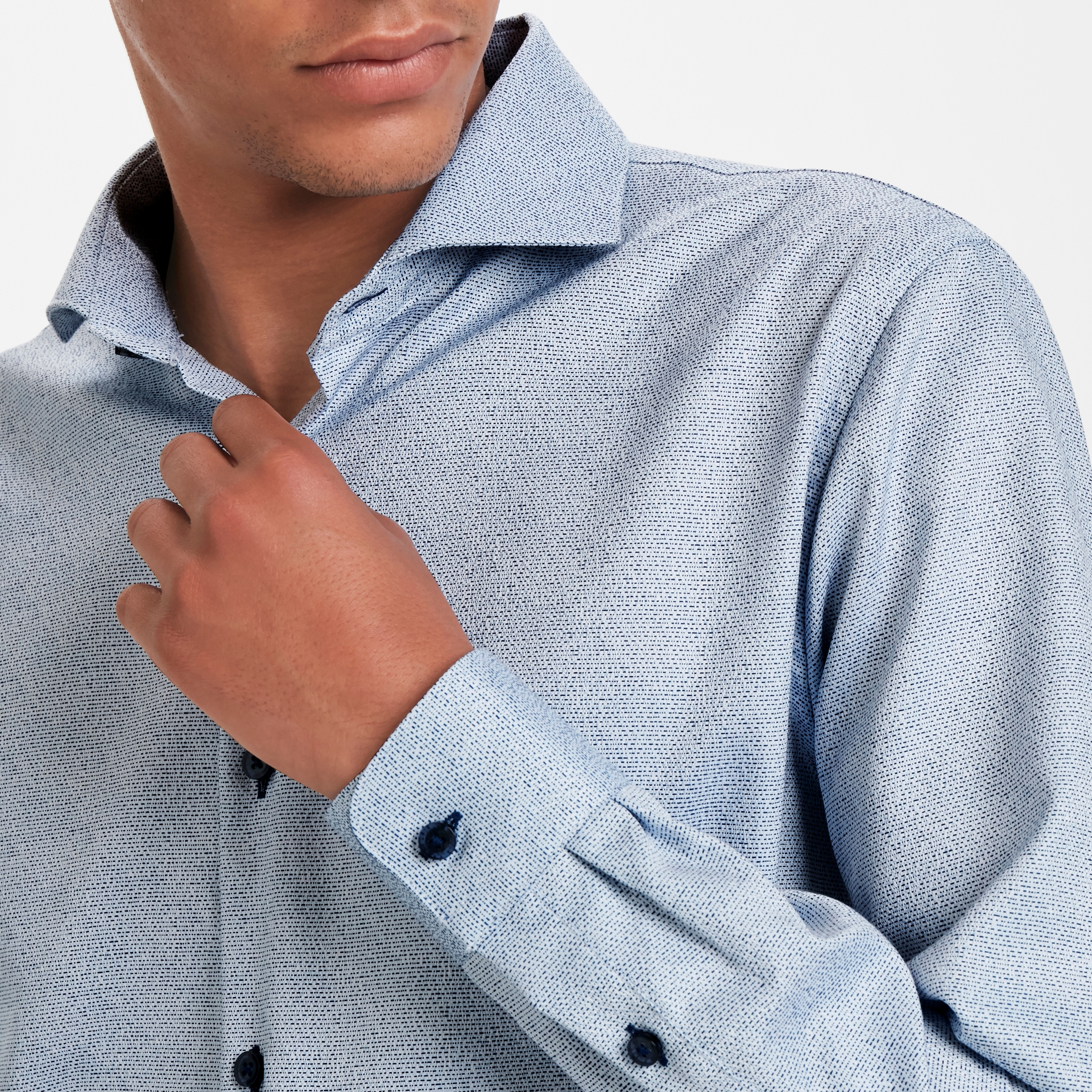 Trostol Washed Business Blå Skjorte - 4