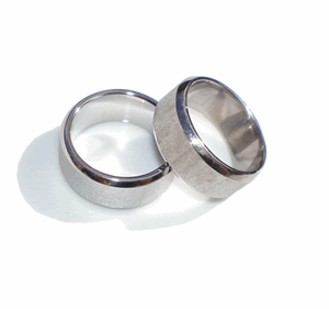 Rå Stålring - Størrelse 60 - 1