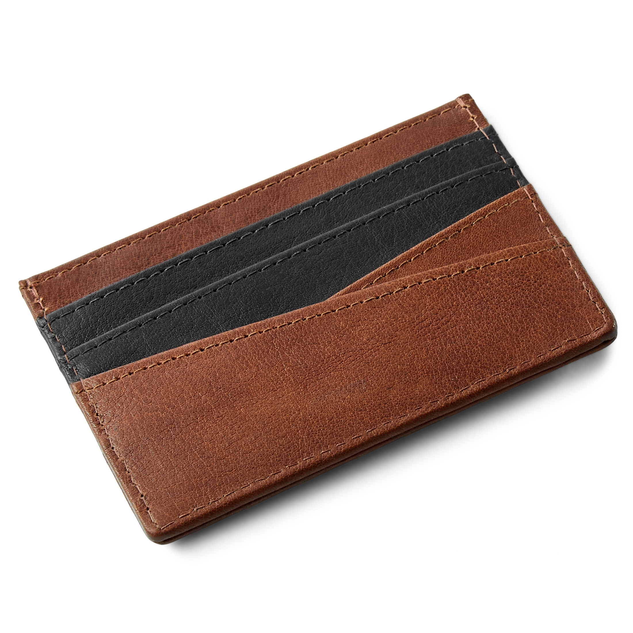 Lacey Hellbraunes Leder RFID Kartenetui - 6