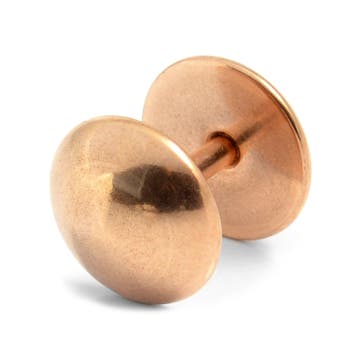 Sentio | 1/3" (8 mm) Round Copper-Tone Stainless Steel Stud Earring Sentio | 1/3" (8 mm) Round Copper-Tone Stainless Steel Stud Earring