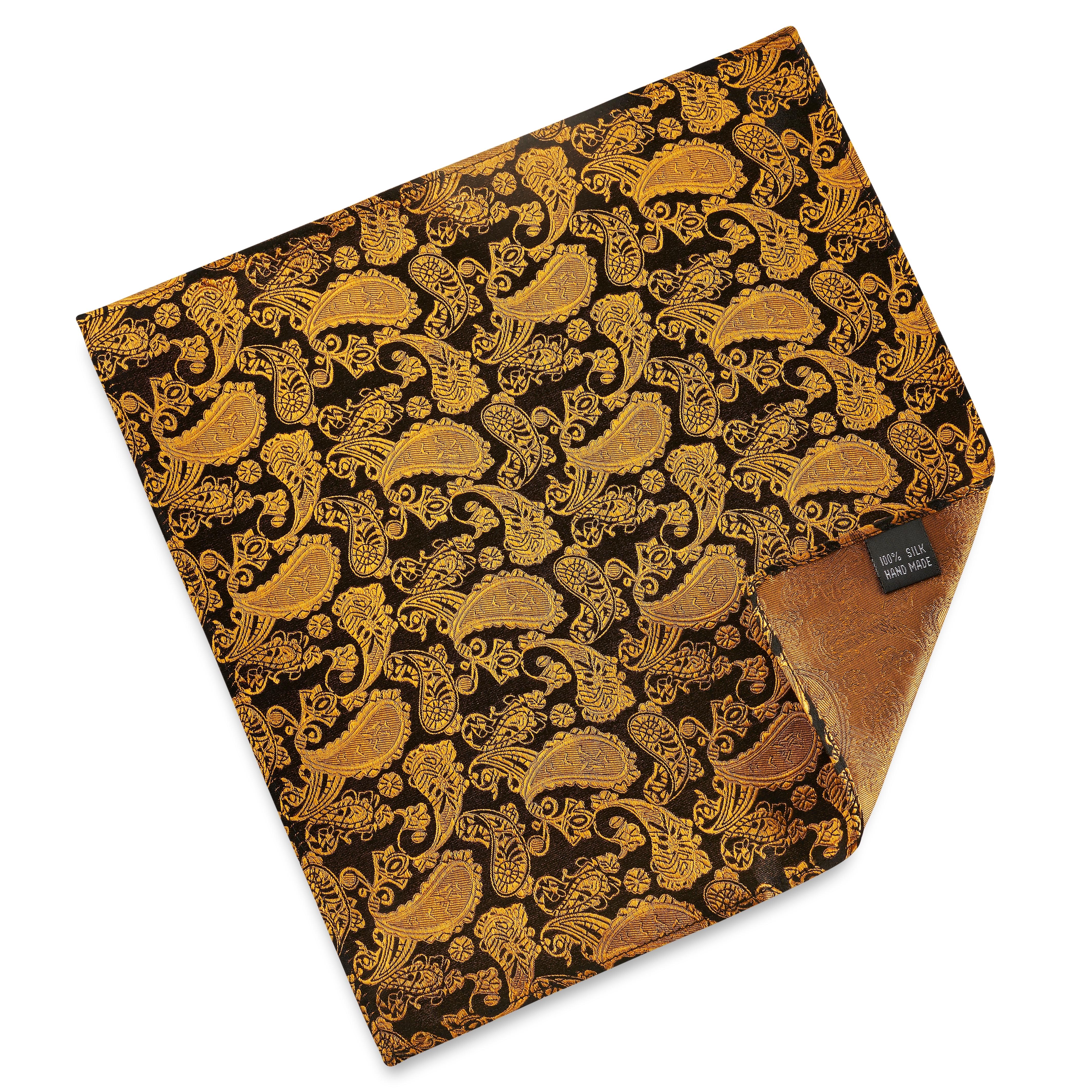 GULD & BRUN PAISLEY Silkelommeklud - 2