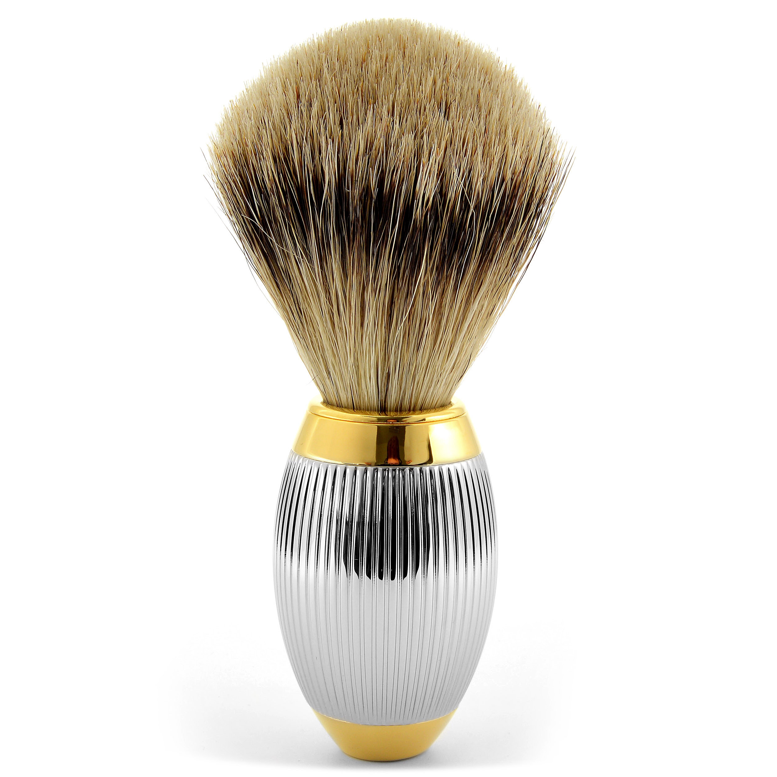 Best Badger Rasierpinsel in Gold & Silber - 1