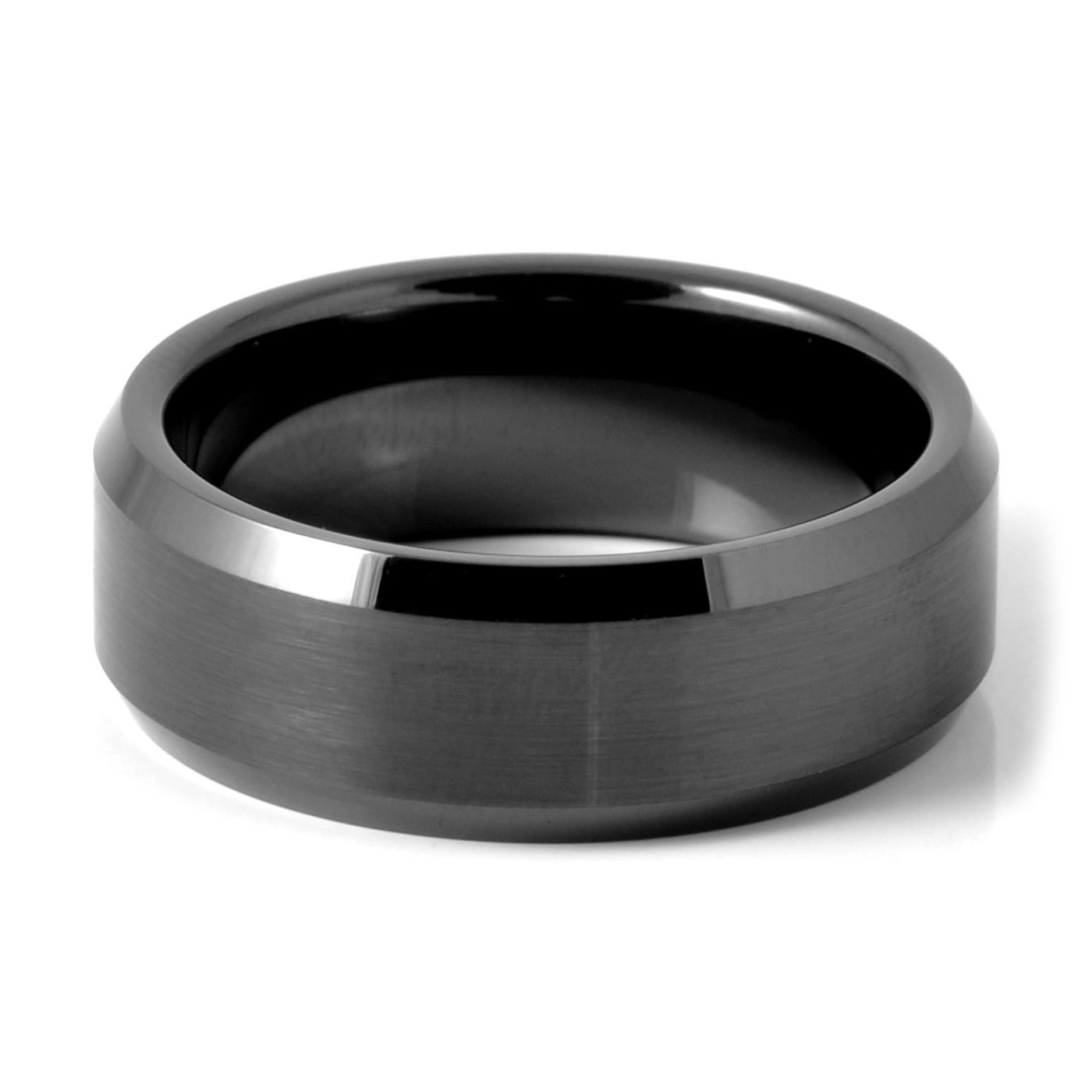 Black Design Ceramic Ring - 2