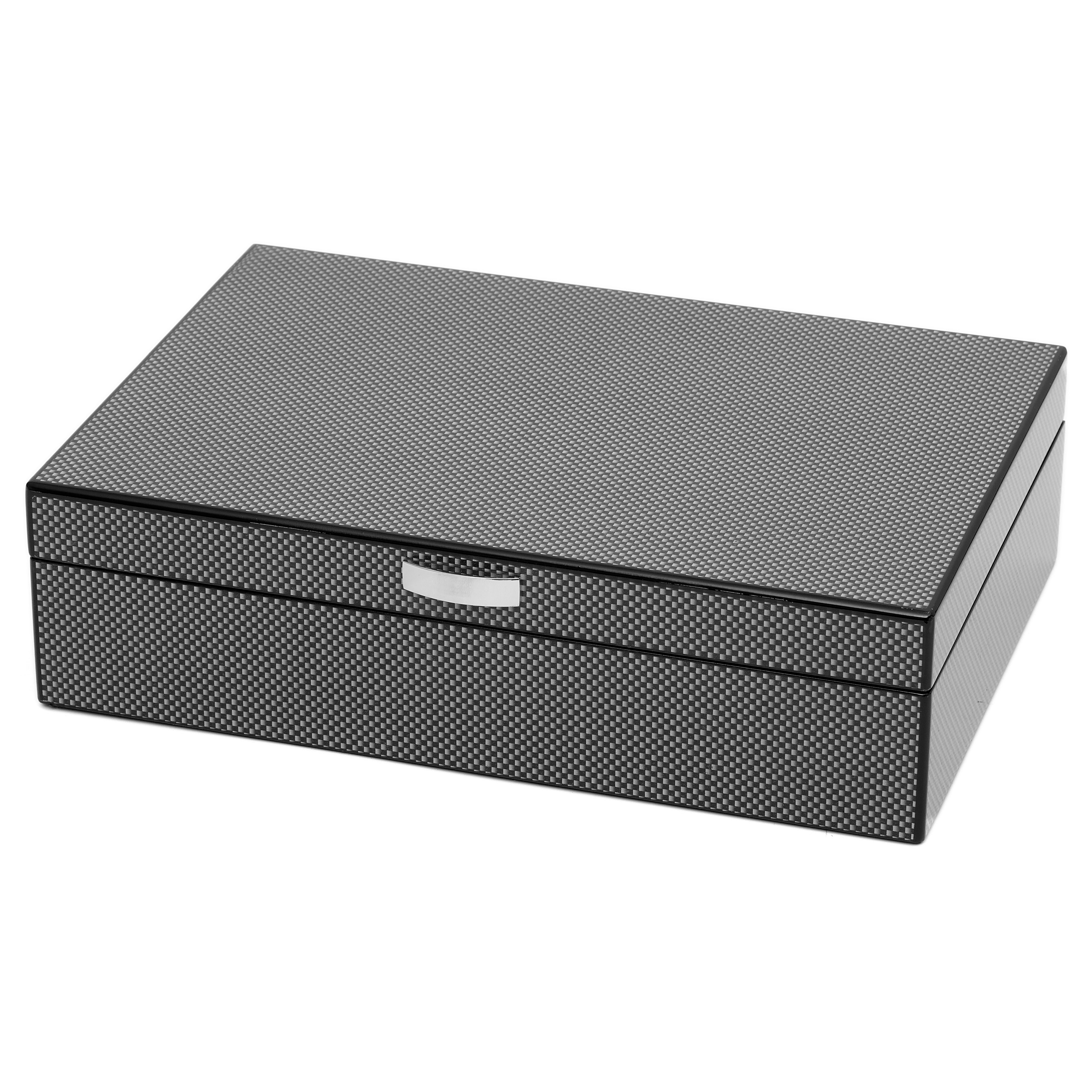 Kockovaný box na hodinky - 8 hodiniek - 1