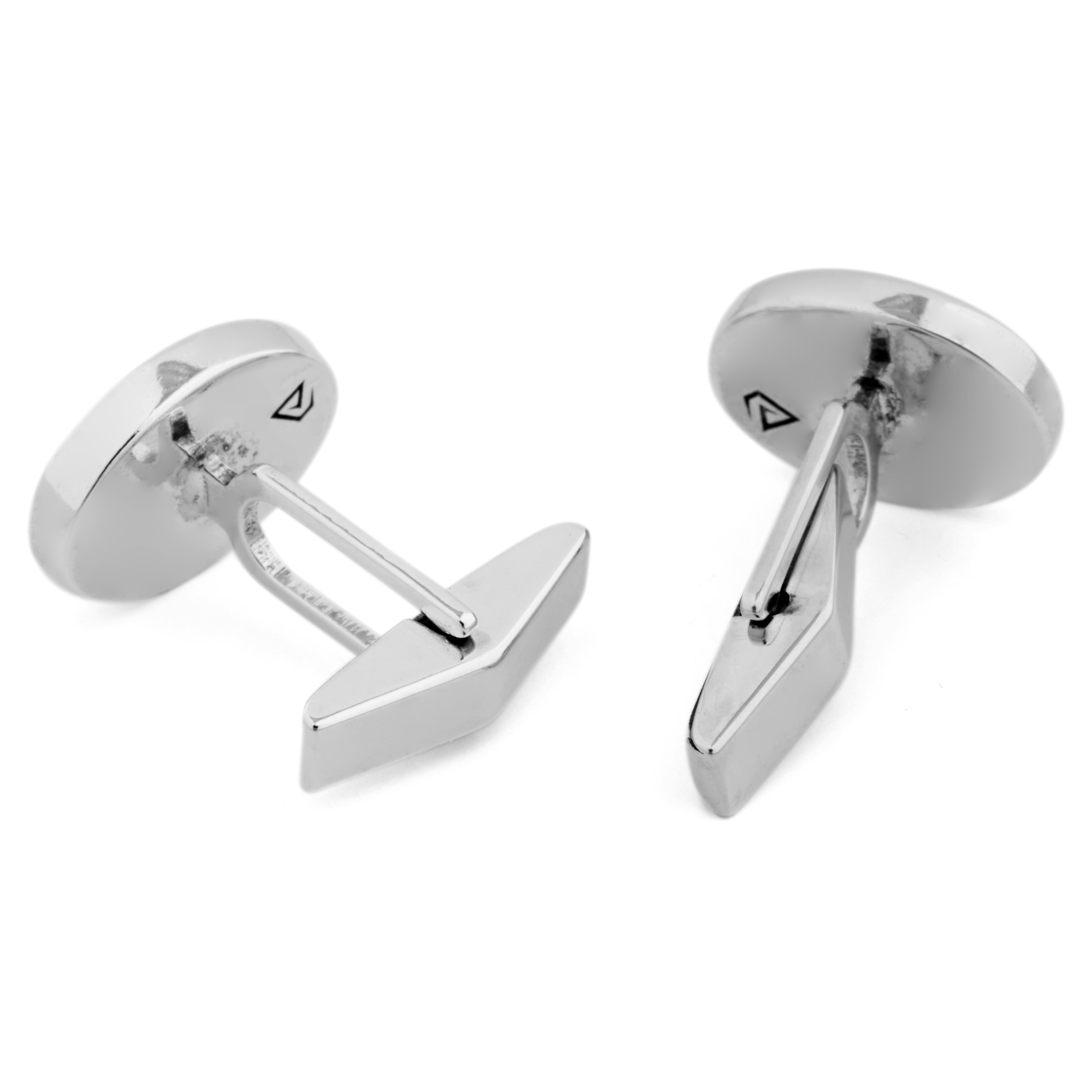 Seemann Tribut 925er Silber Krawattenklammer & Manschettenknöpfe Set - 4