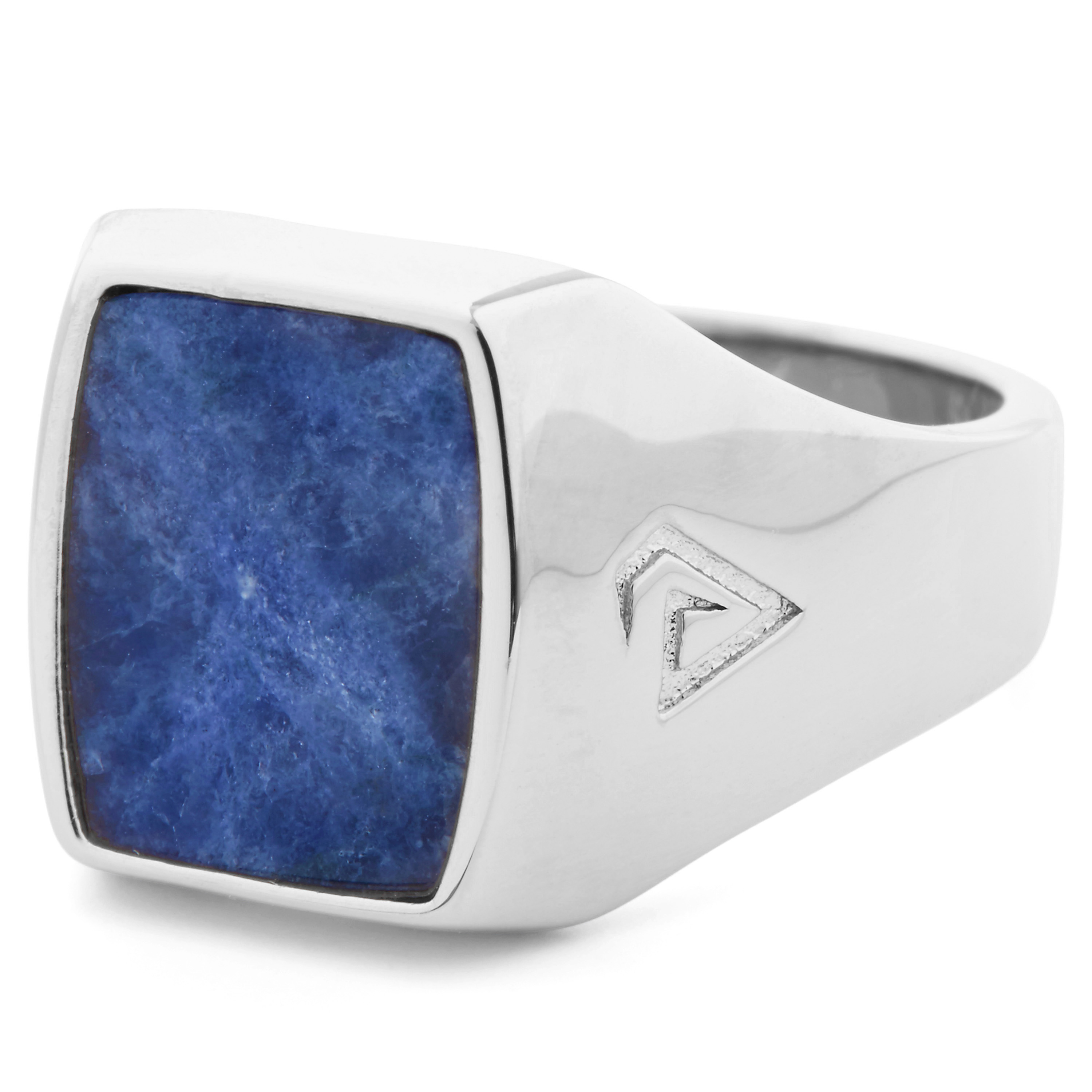 Didelis 925 prabos sidabrinis žiedas „Marina“