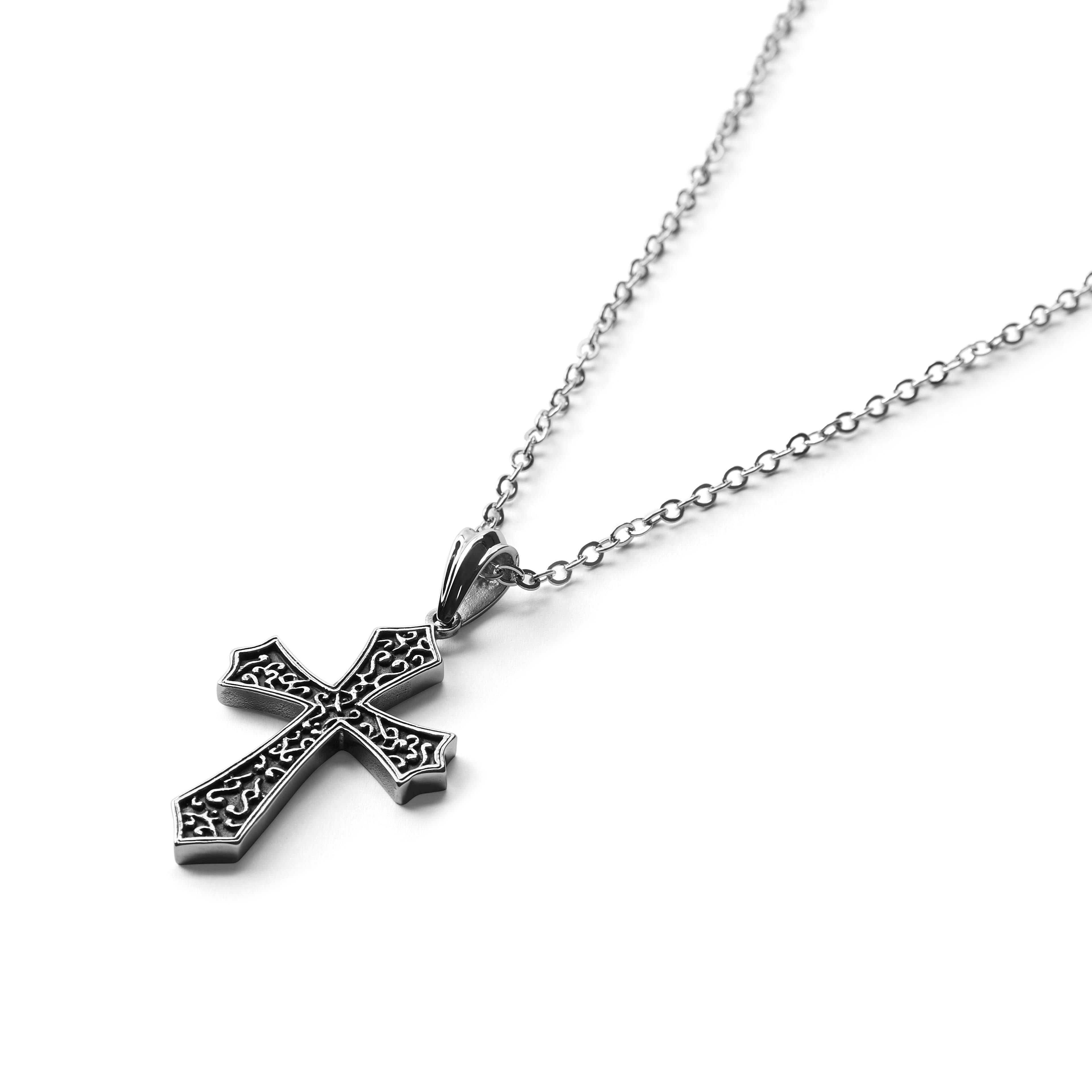 Reversible Stainless Steel Cross Necklace | In stock! | Fort Tempus