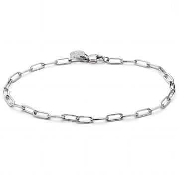New Classics | Zapestnica iz nerjavečega jekla srebrne barve s pravokotno verigo, širina 3mm
New Classics | Zapestnica iz nerjavečega jekla srebrne barve s pravokotno verigo, širina 3mm