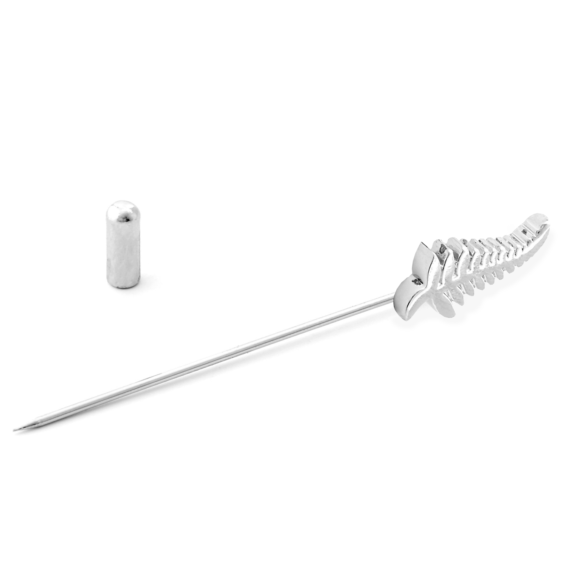 Spilla lucida con foglia di felce - 2