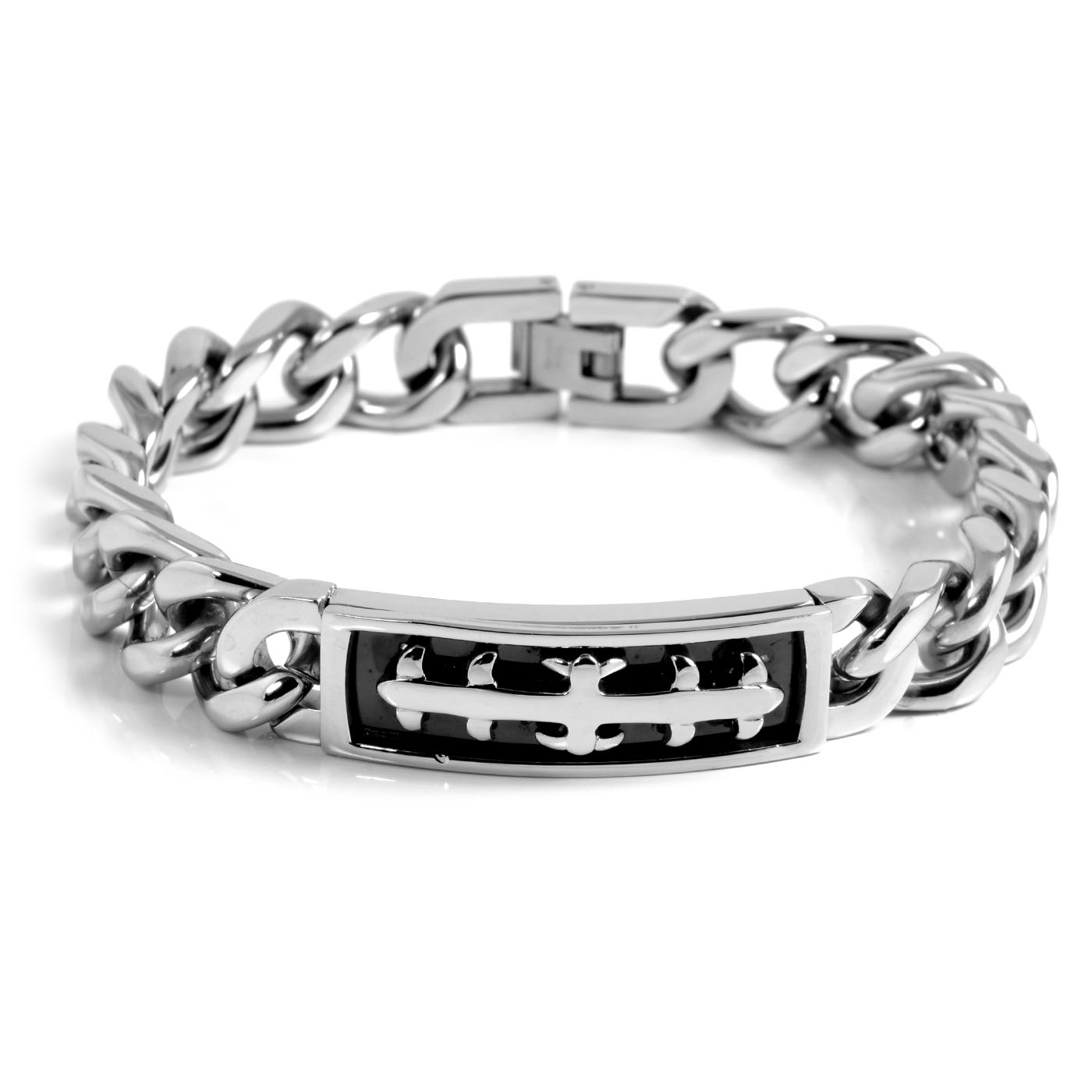 Maskulines Armband aus Chirurgenstahl im Mittelalter-Stil - 1