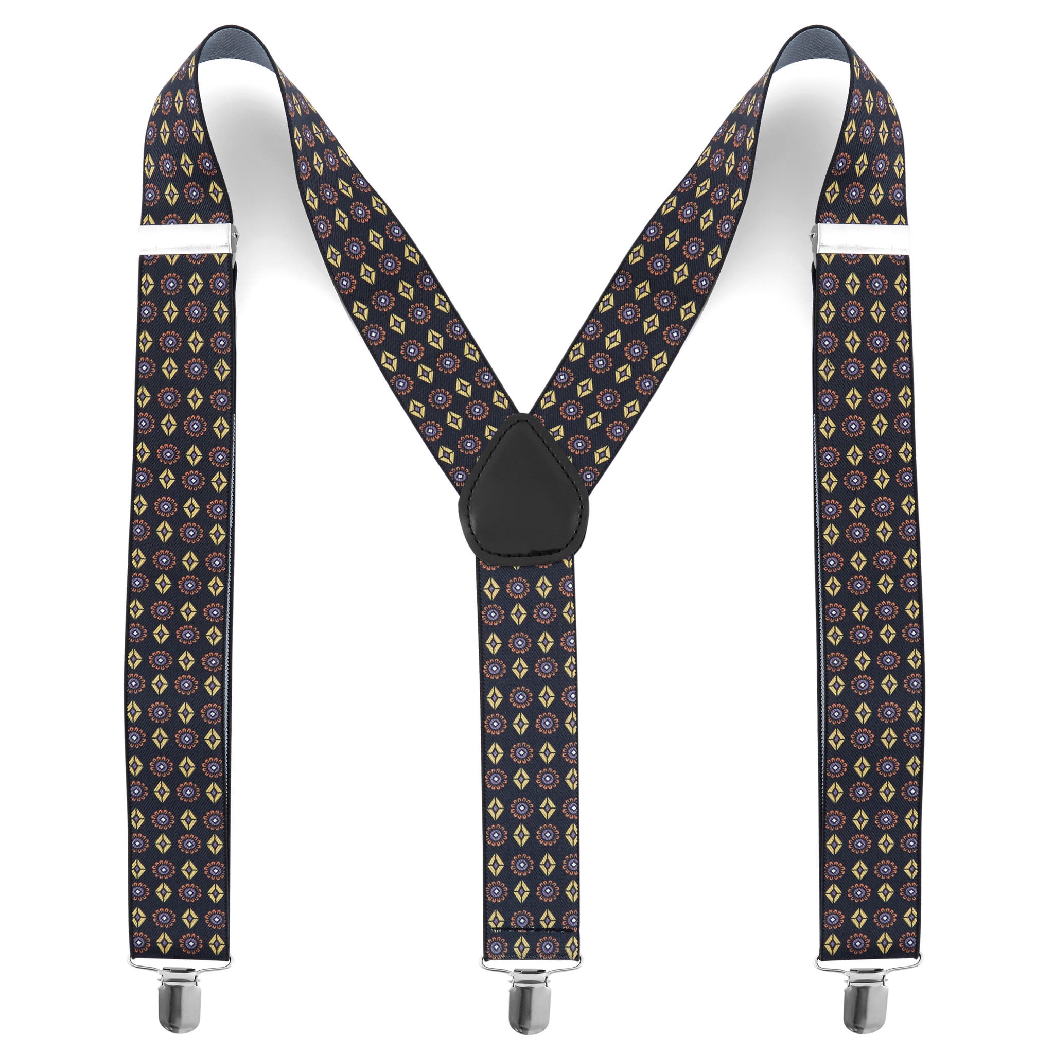 Floral & Diamond Patterned Suspenders In stock! Tailor Toki