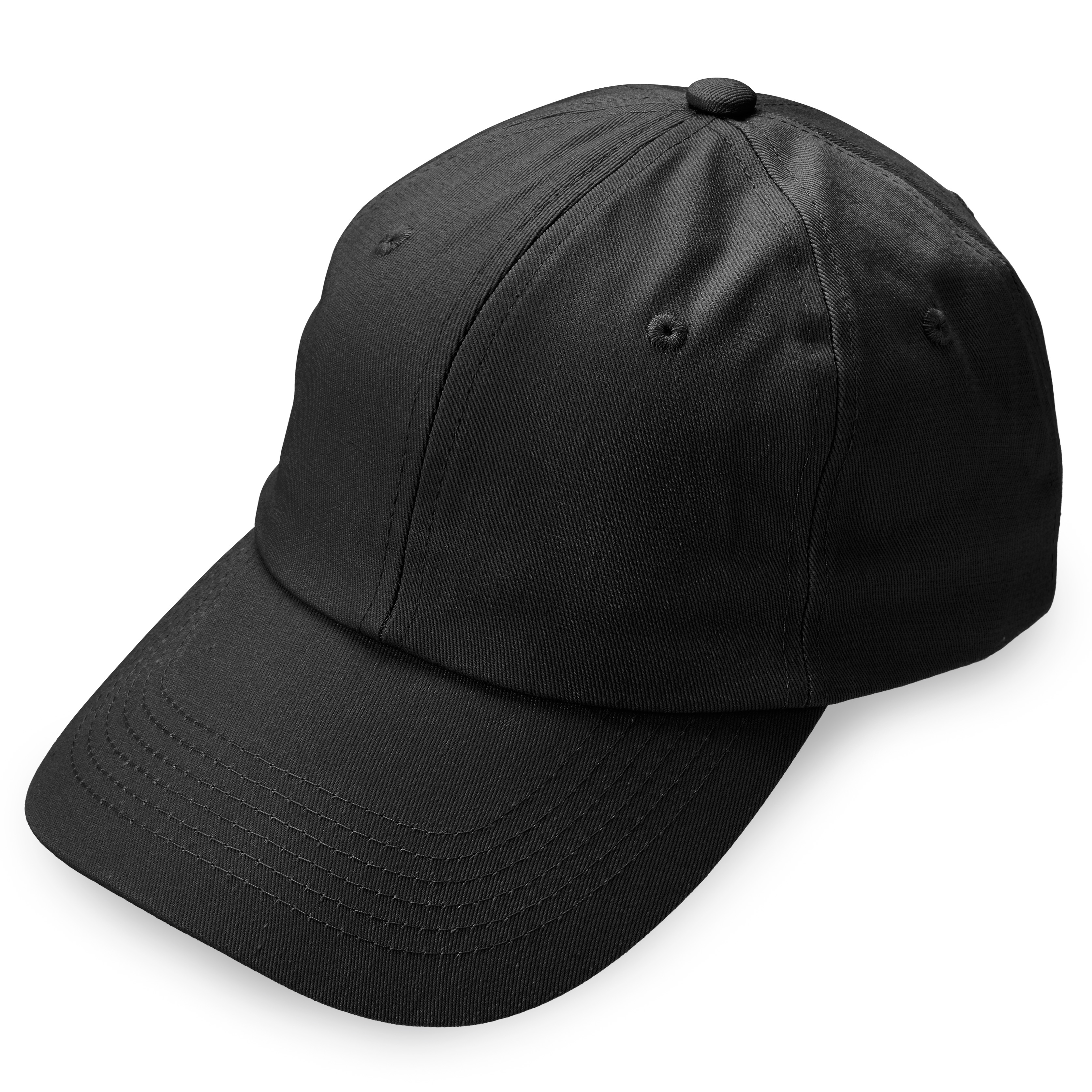 Waykins | Black Plain Cotton Cap