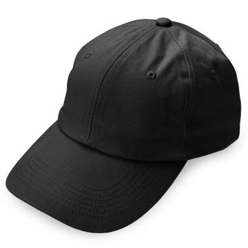 Waykins | Casquette en Coton Uni Noir Waykins | Casquette en Coton Uni Noir