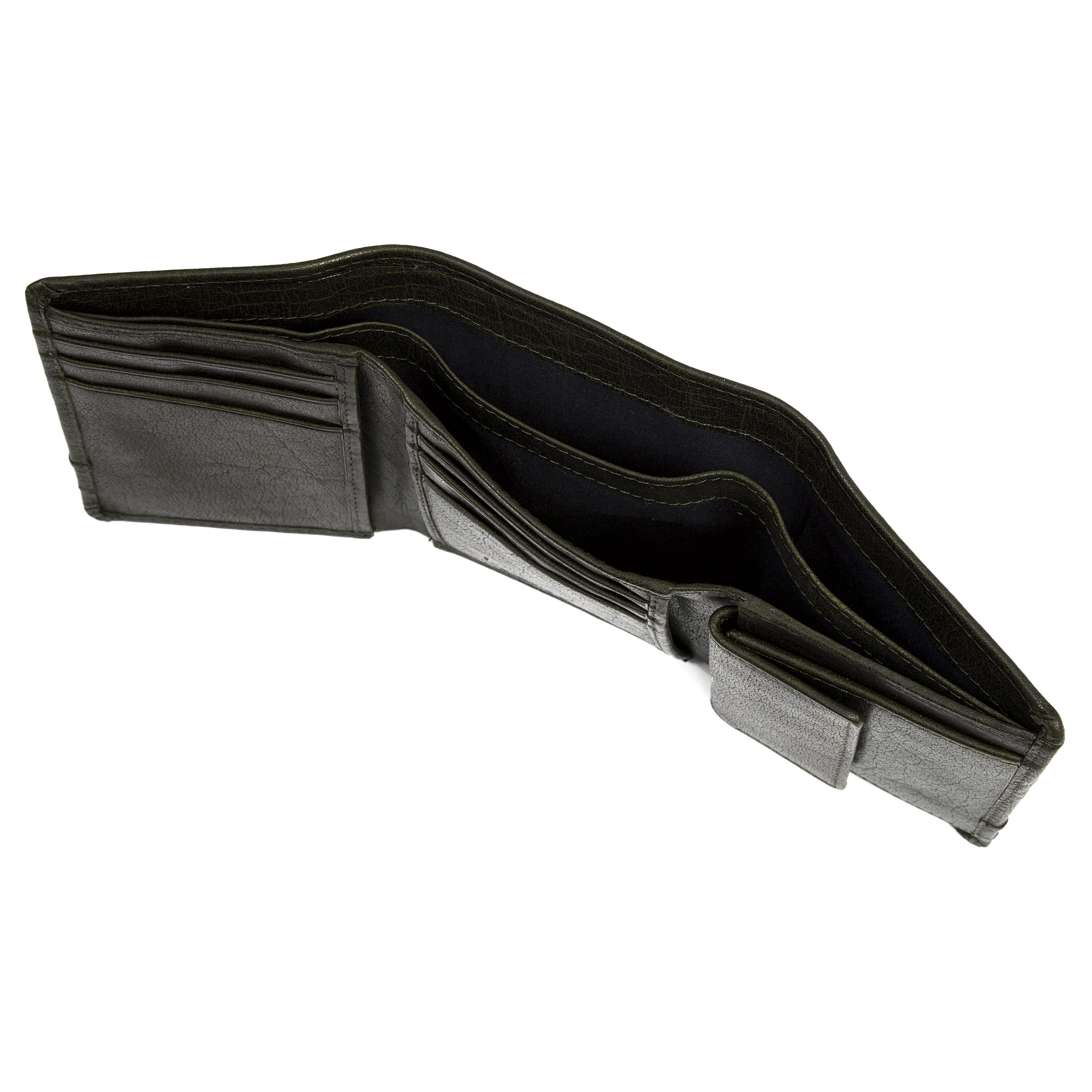 Montreal Trifold Olive RFID Leather Wallet - 7