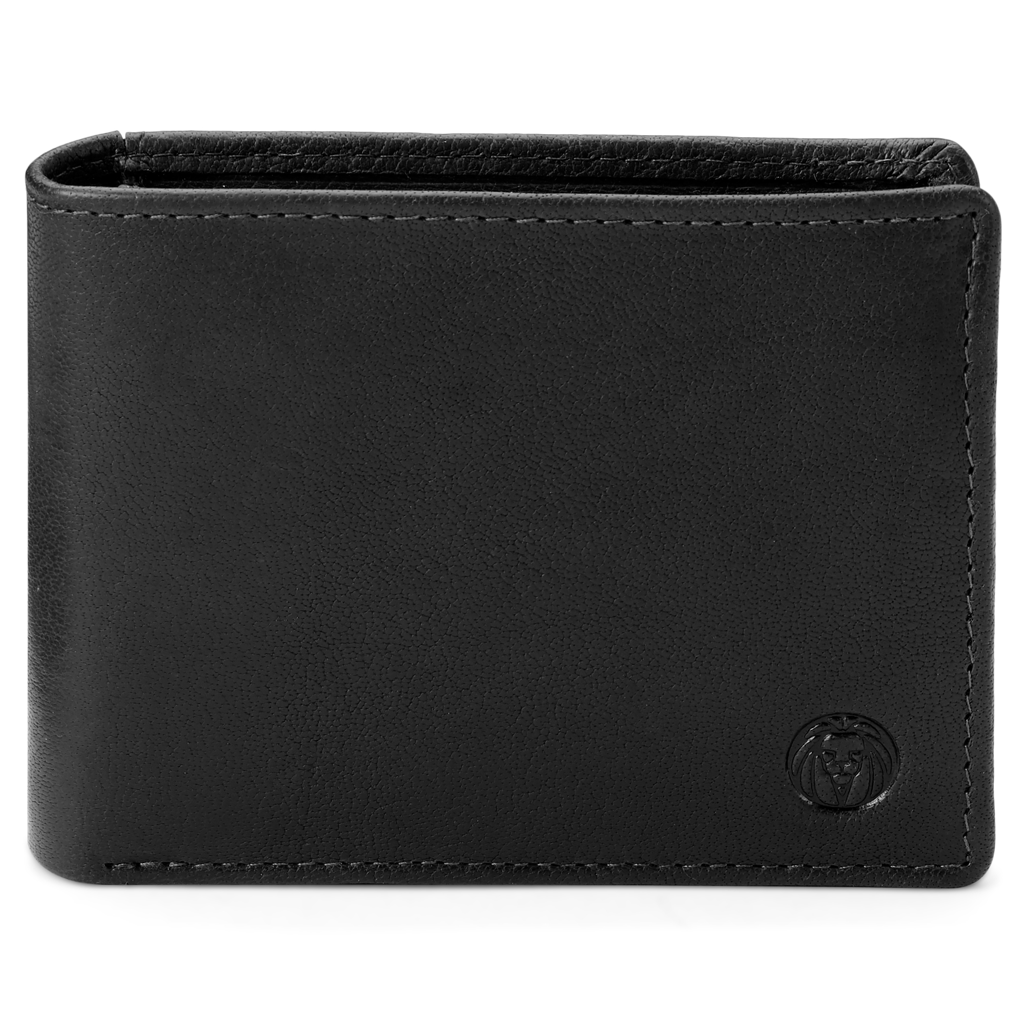 Cartera de cuero negro de doble pliegue y acceso rápido Montreal - 3