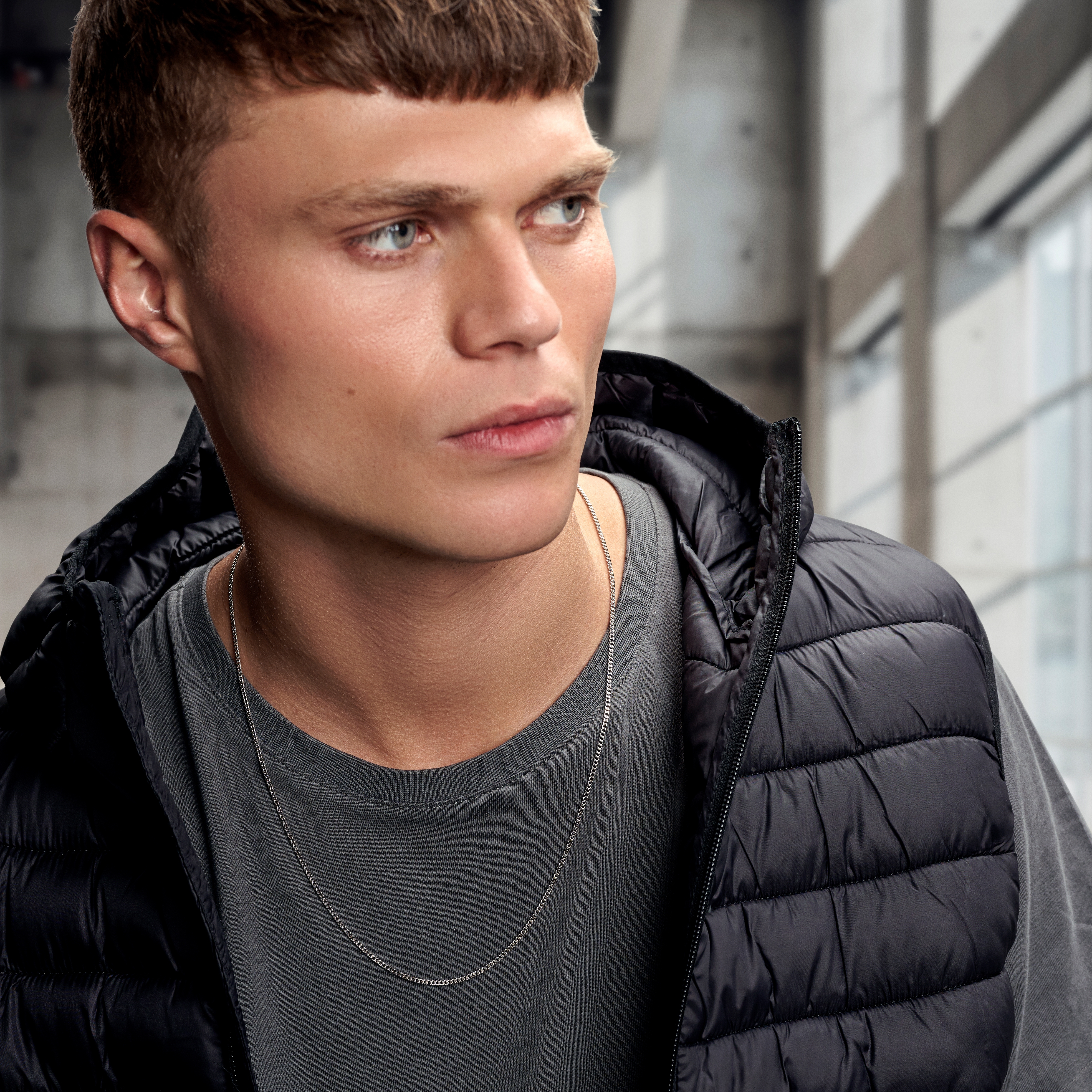 Argentia | 925s | 2mm Rhodium-Plated Sterling Silver Curb Chain Necklace - 2