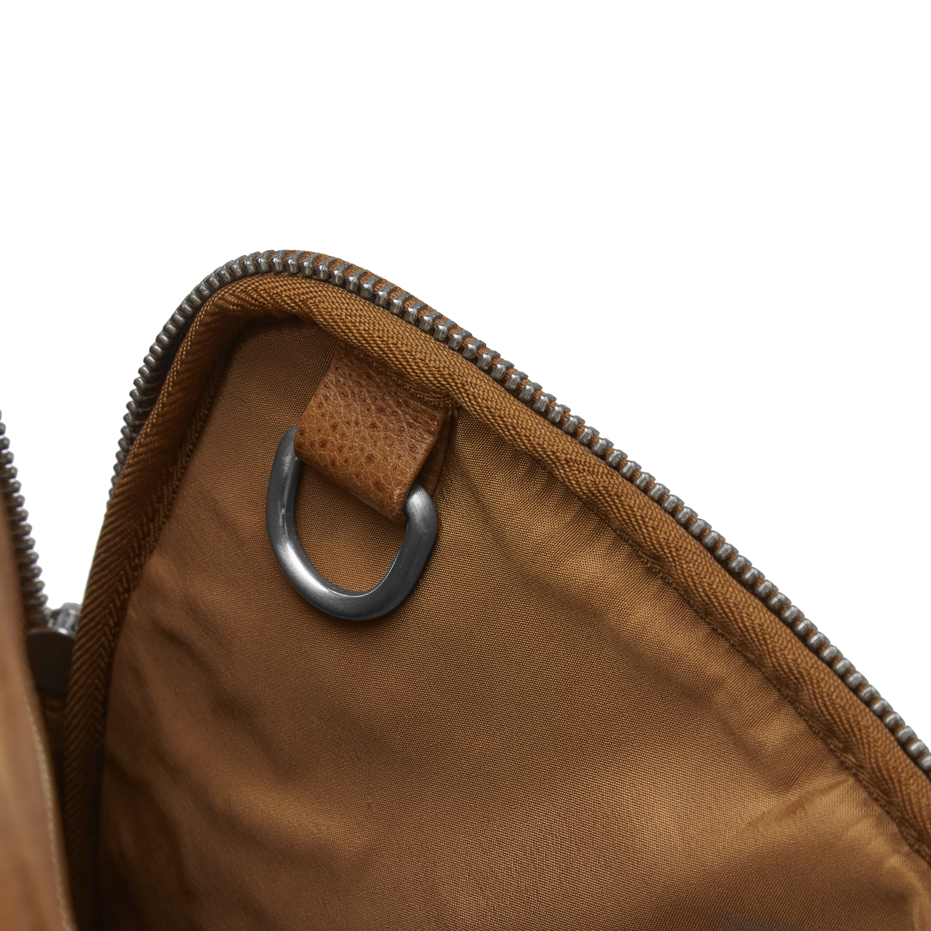 Tan Leather Reporter Bag - 12