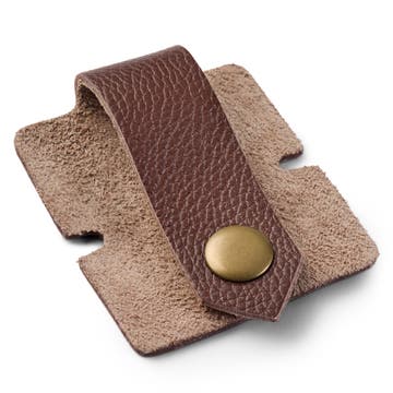 Cable Organiser | Dark Brown Leather | Large Cable Organiser | Dark Brown Leather | Large
