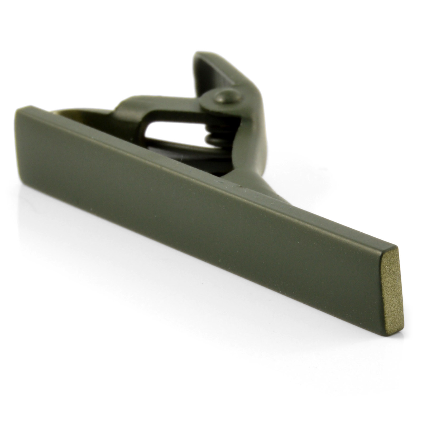 Kurze armeegrüne Krawattenklammer - 2