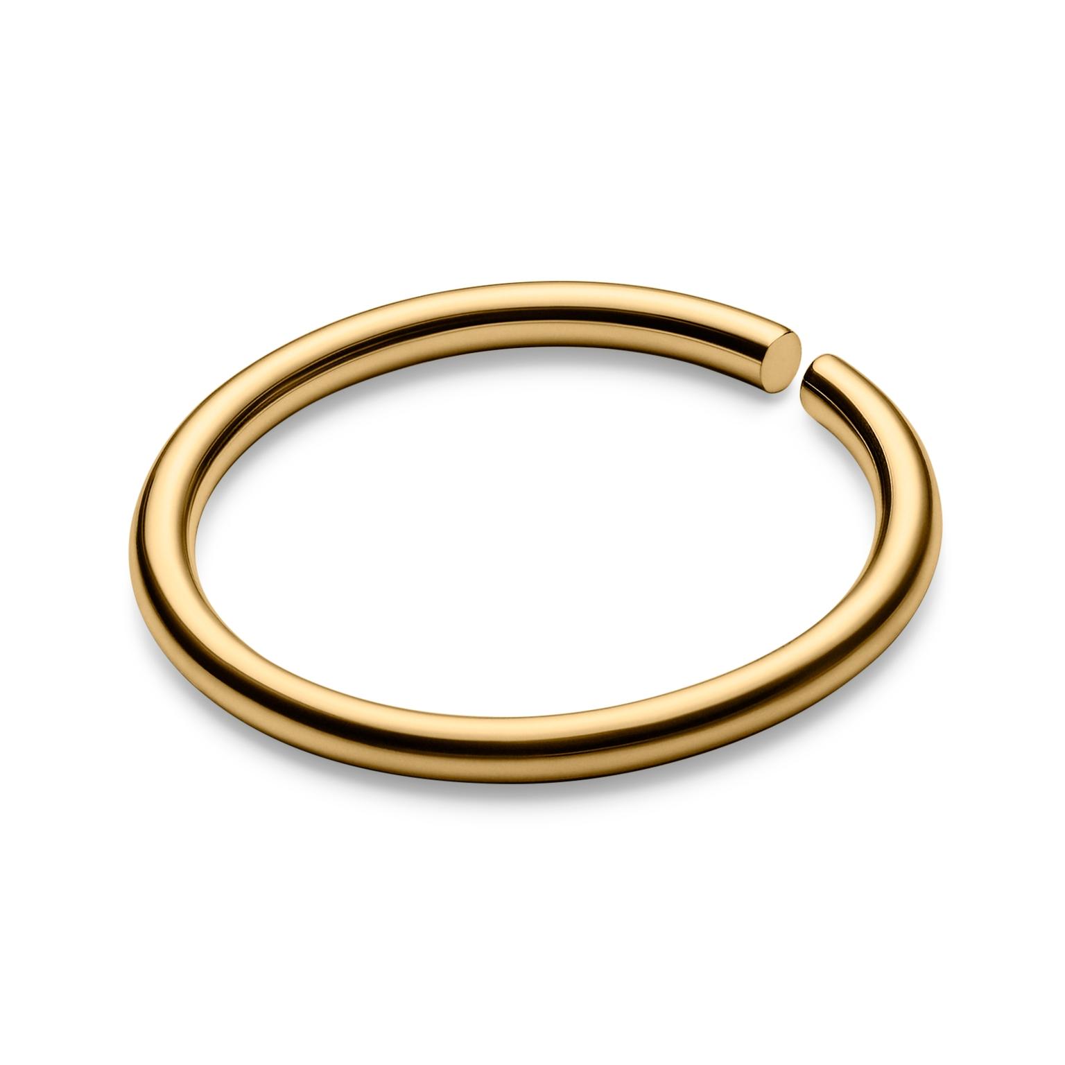 Piercing anneau ouvert en titane couleur or 6 mm Piercing anneau ouvert en titane couleur or 6 mm