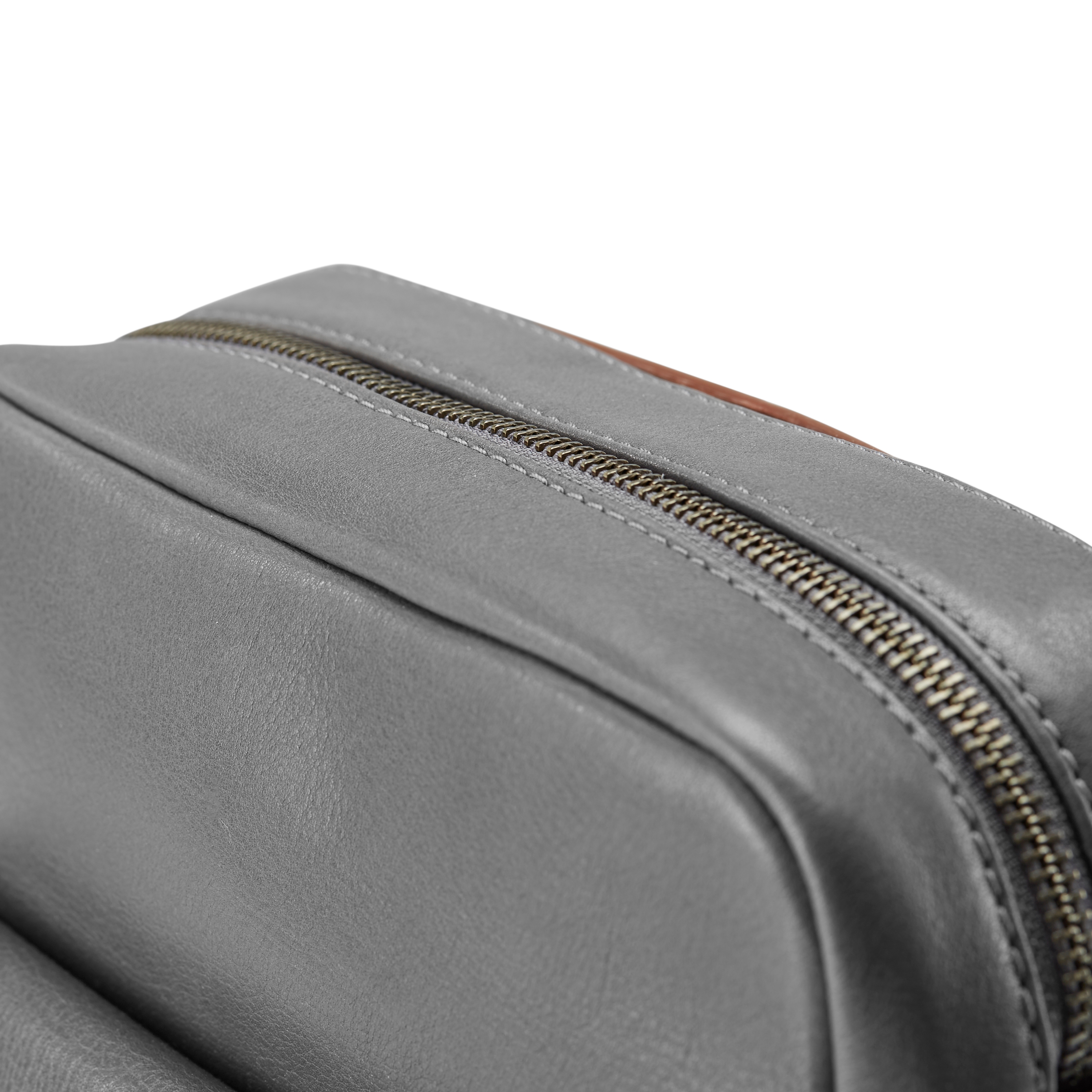 Laurie Grijze en Bruine Lederen Crossbodytas - 8