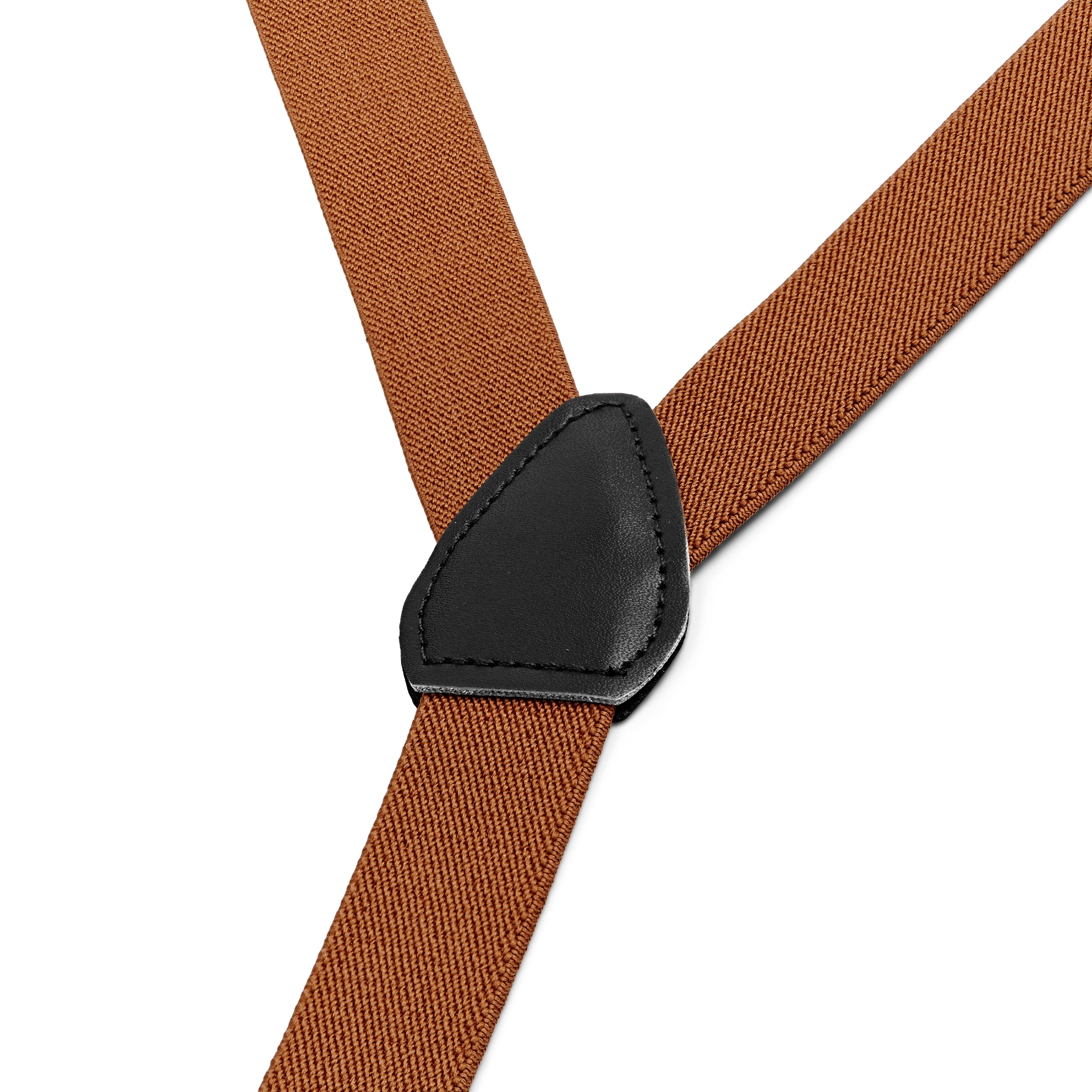 XL úzké hnědé šle na klip  - 2