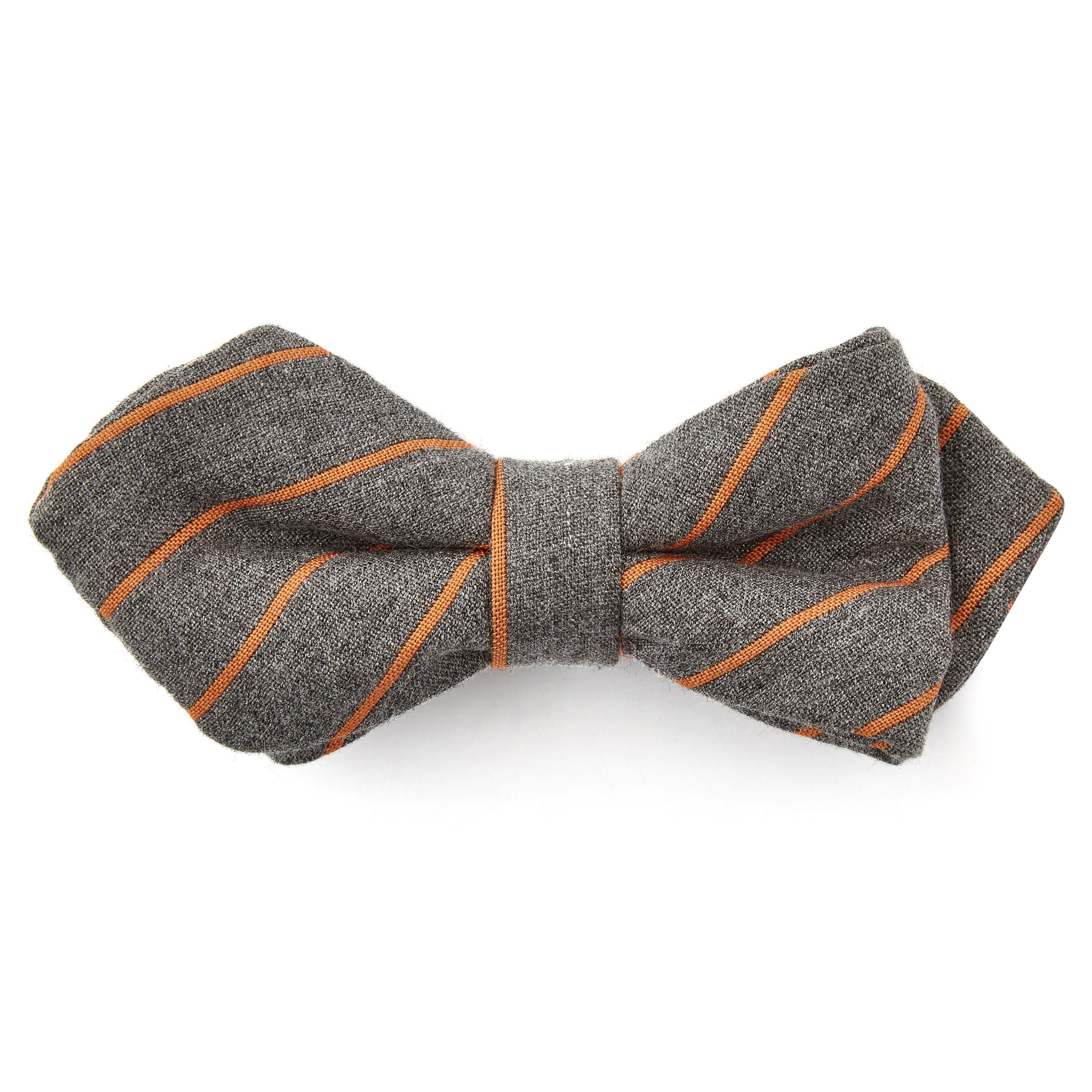 Grå og Oransje Spiss Tversoversløyfe - 1