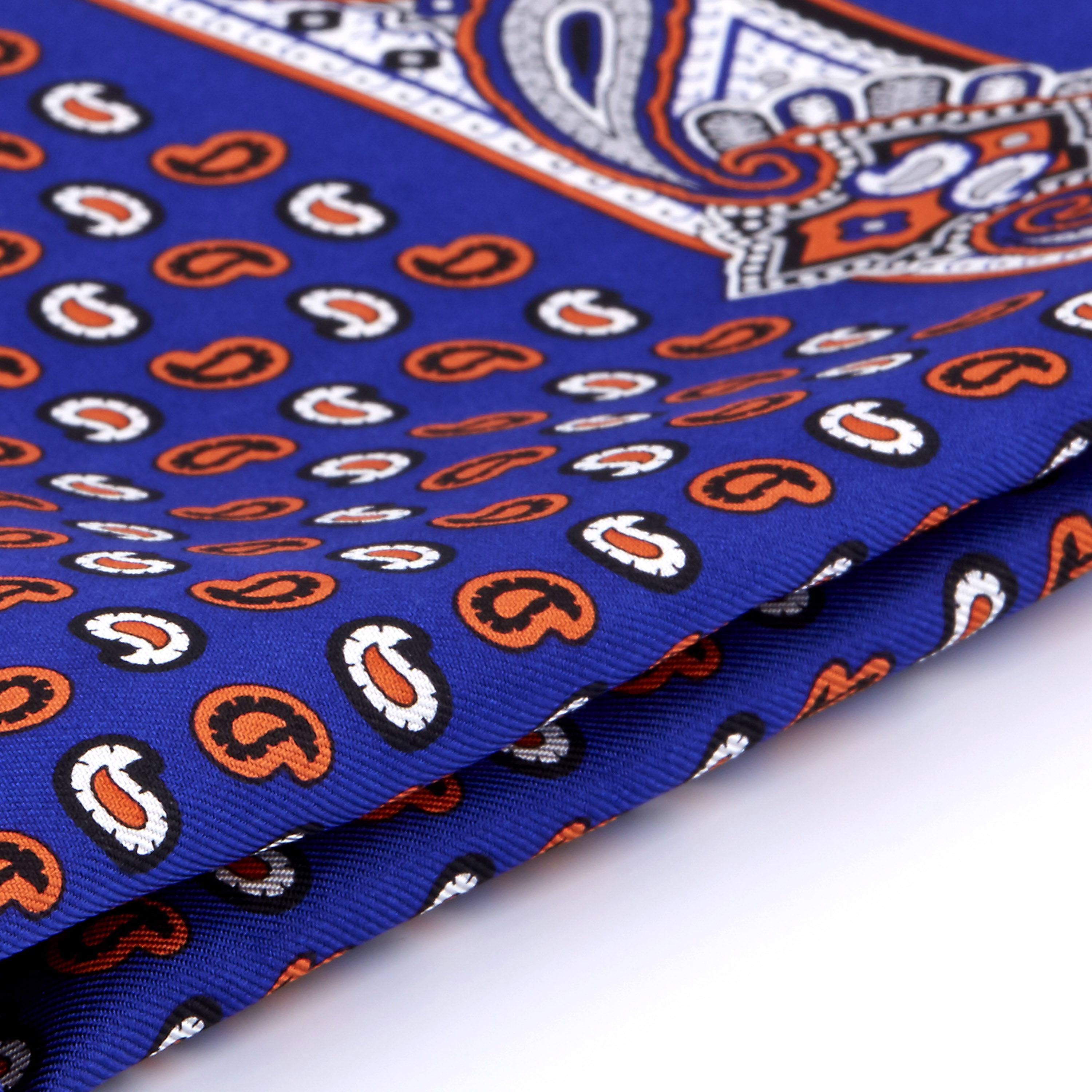 Koningsblauwe Fantasy Zijden Pochet - 2