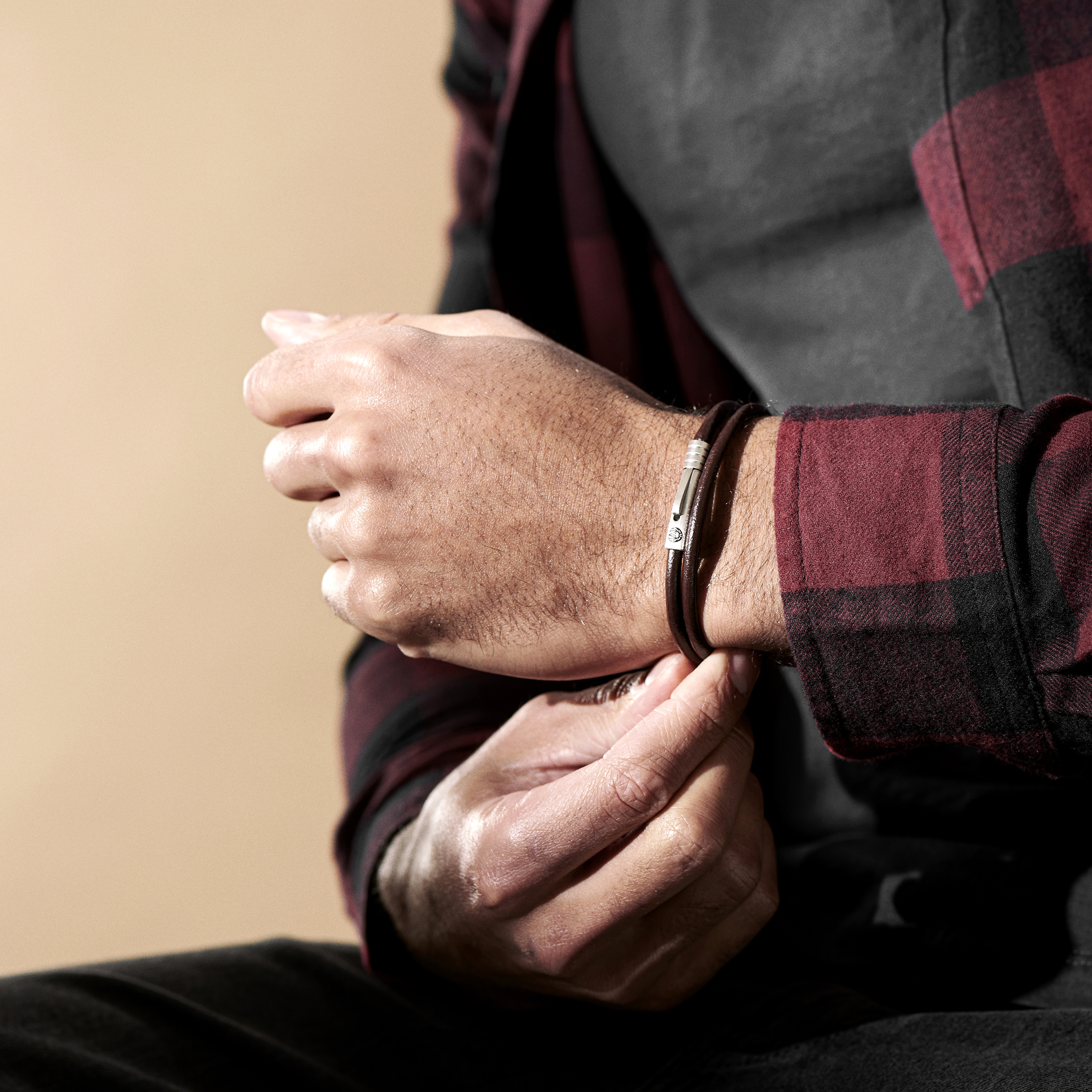 Collins Brown Liquorice Cord Bracelet - 2