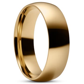 Simple Gold-Tone Stainless Steel Ring Simple Gold-Tone Stainless Steel Ring
