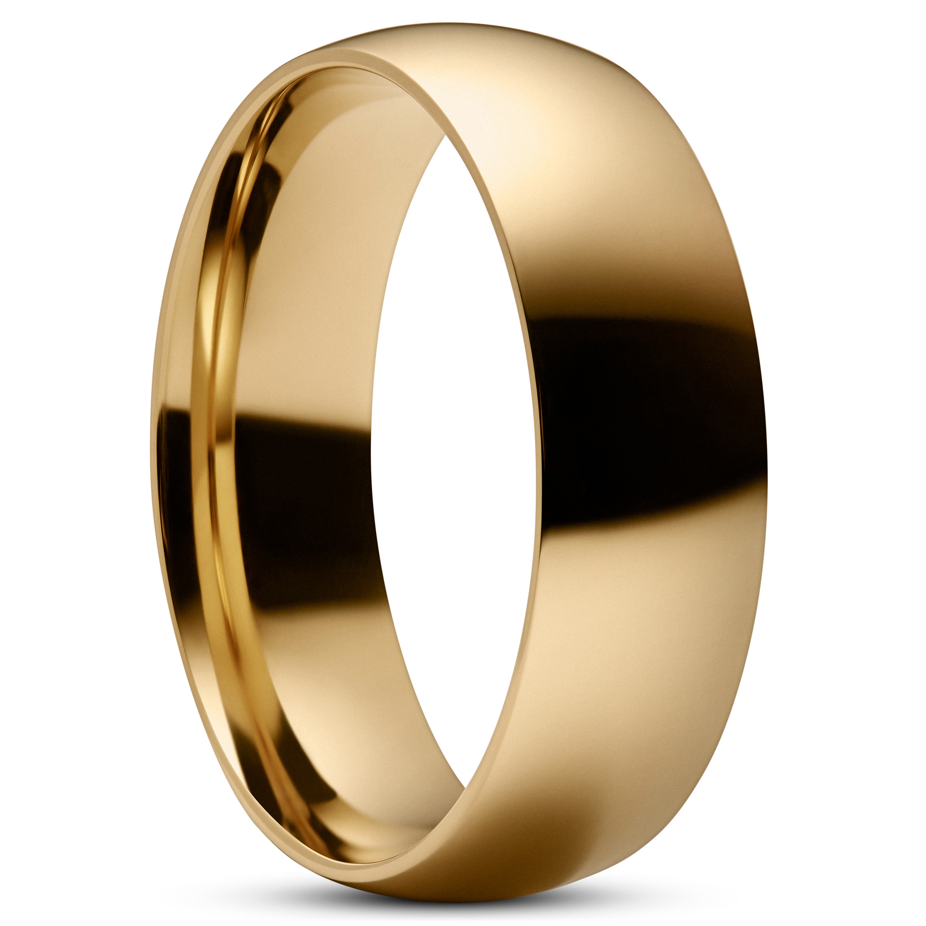 Simple Gold-Tone Stainless Steel Ring Simple Gold-Tone Stainless Steel Ring