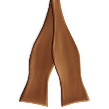 Nœuds papillon marron à nouer soi-même