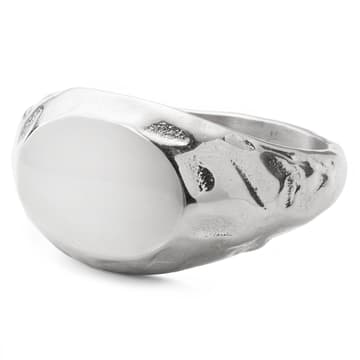 Magma | Pečatni prstan iz nerjavečega jekla srebrne barve
Magma | Pečatni prstan iz nerjavečega jekla srebrne barve