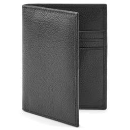 Luigi Black Leather RFID-Blocking Card Holder Wallet 