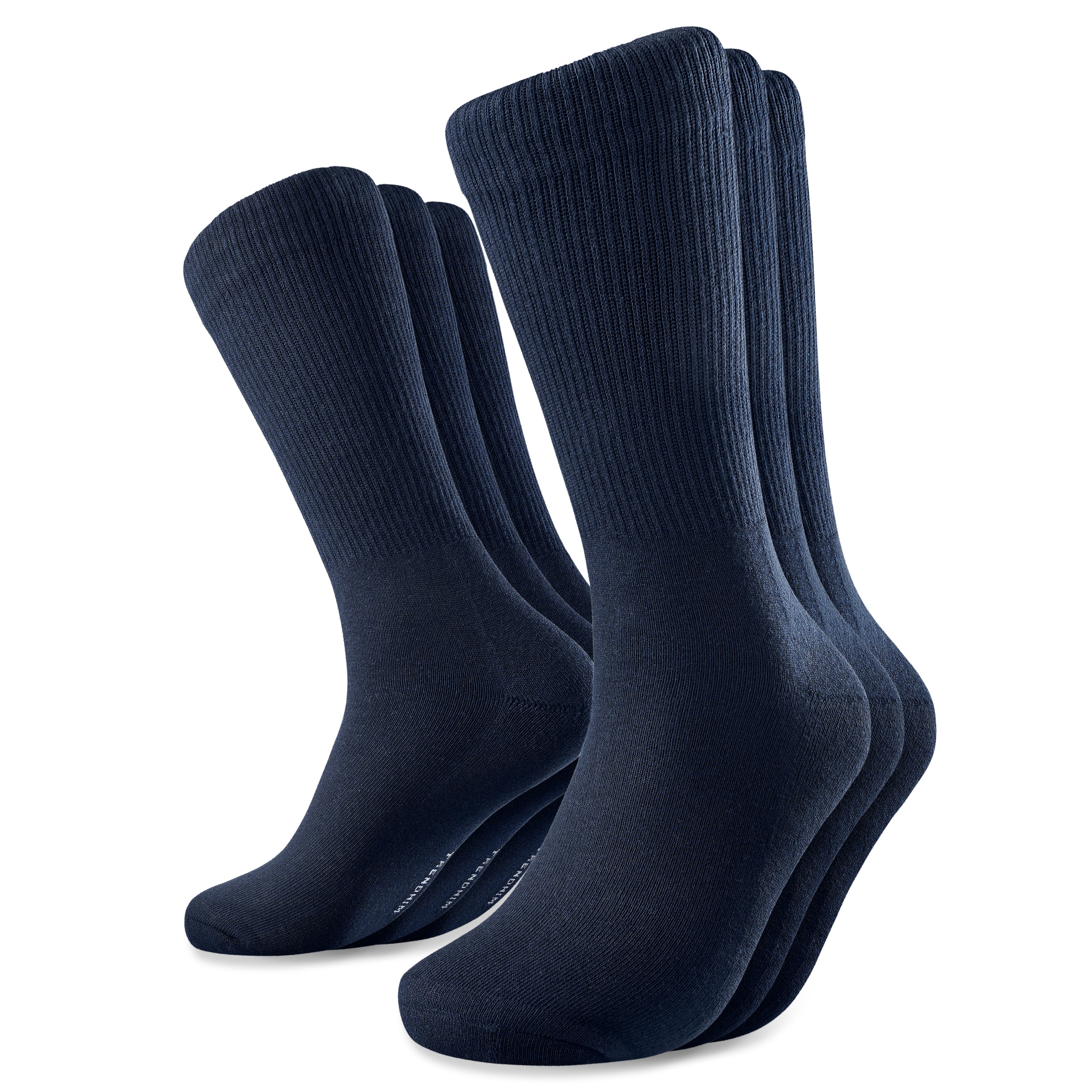 DryFeel | Set van 3 paar koningsblauwe katoenen tennissokken DryFeel | Set van 3 paar koningsblauwe katoenen tennissokken