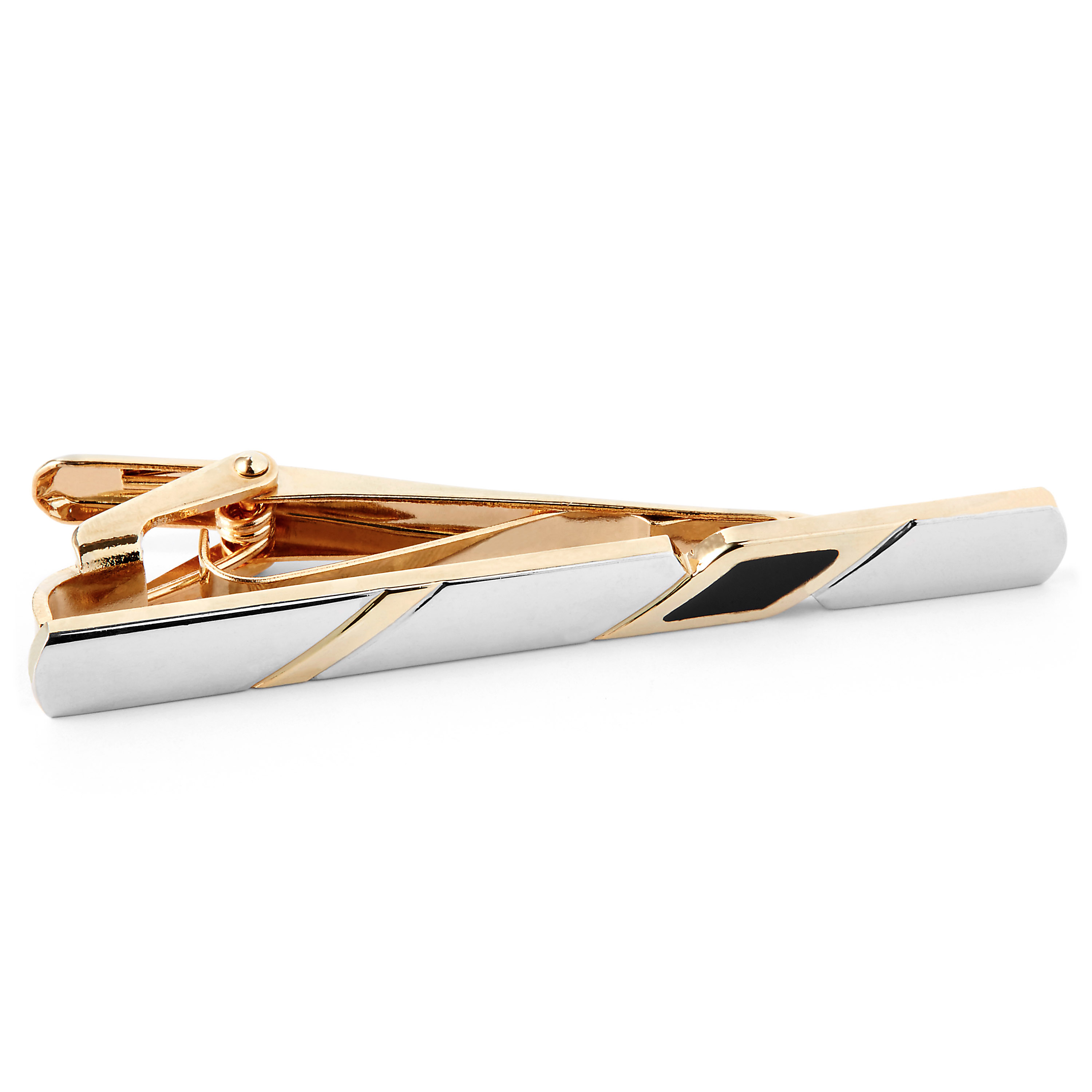 Tri-Coloured Classic Tie Clip - 1