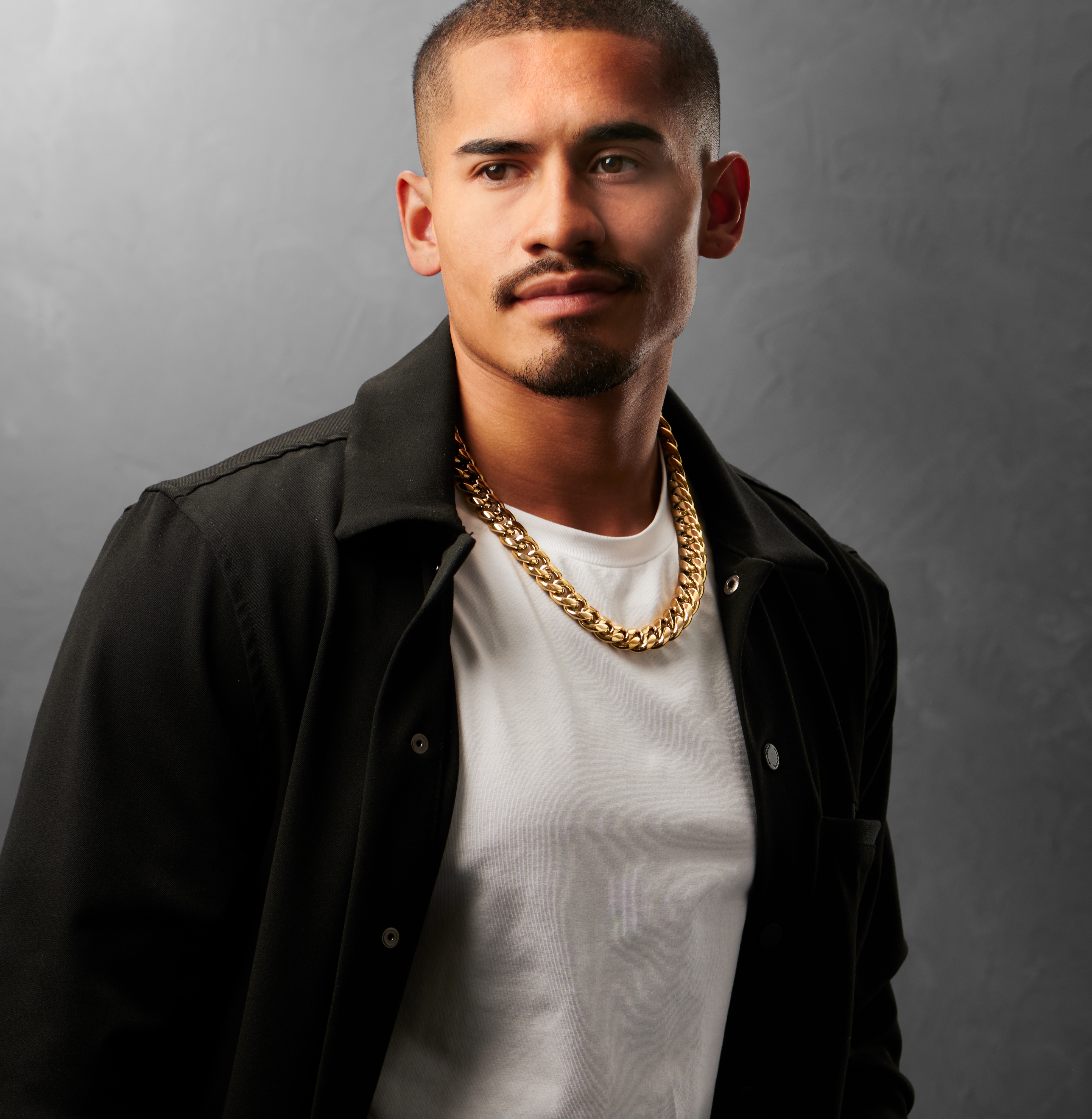 16mm Gold-Tone Steel Chain Necklace - 4