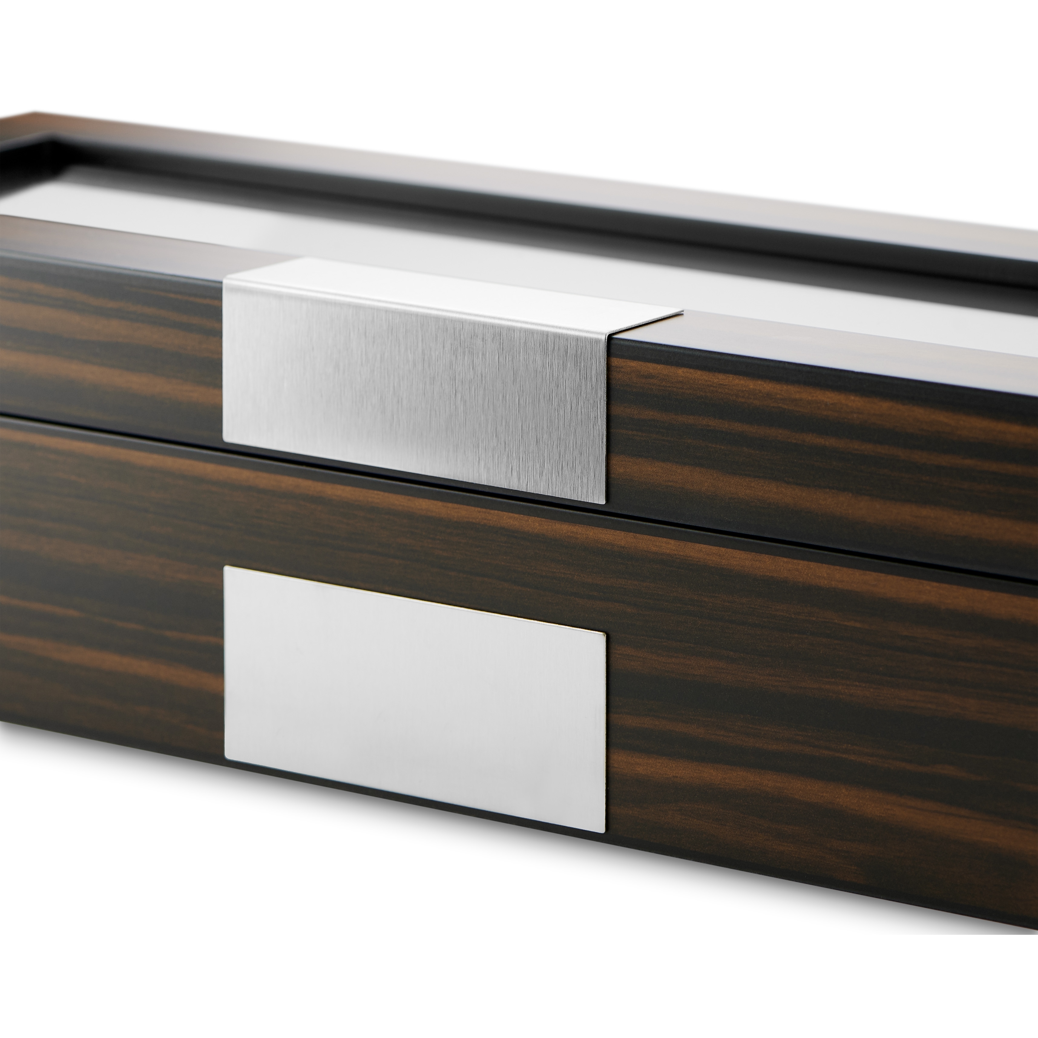 6 Uhr Ebenholzfurnier-Box - 4