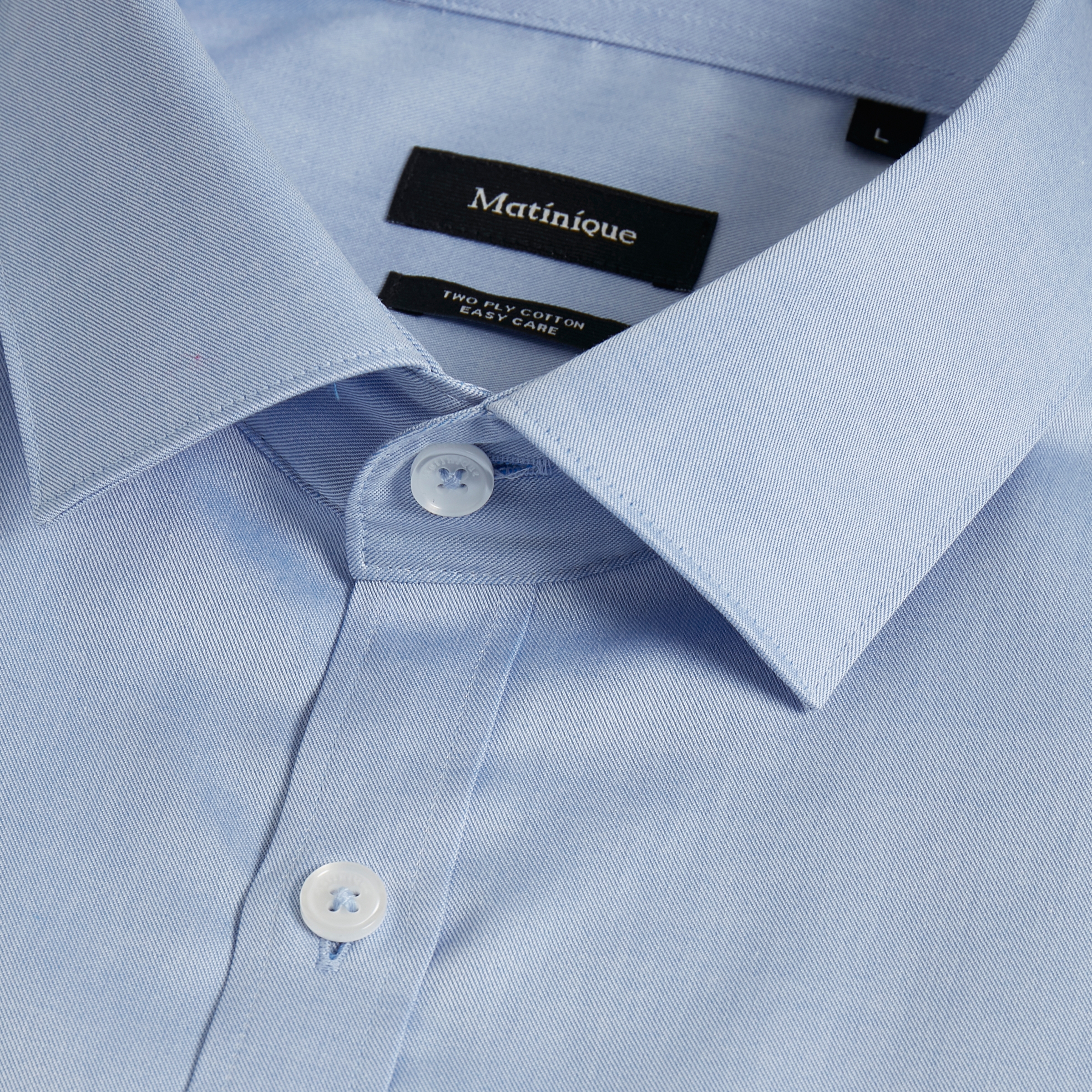 Trostol City Twill Blauw Overhemd - 4