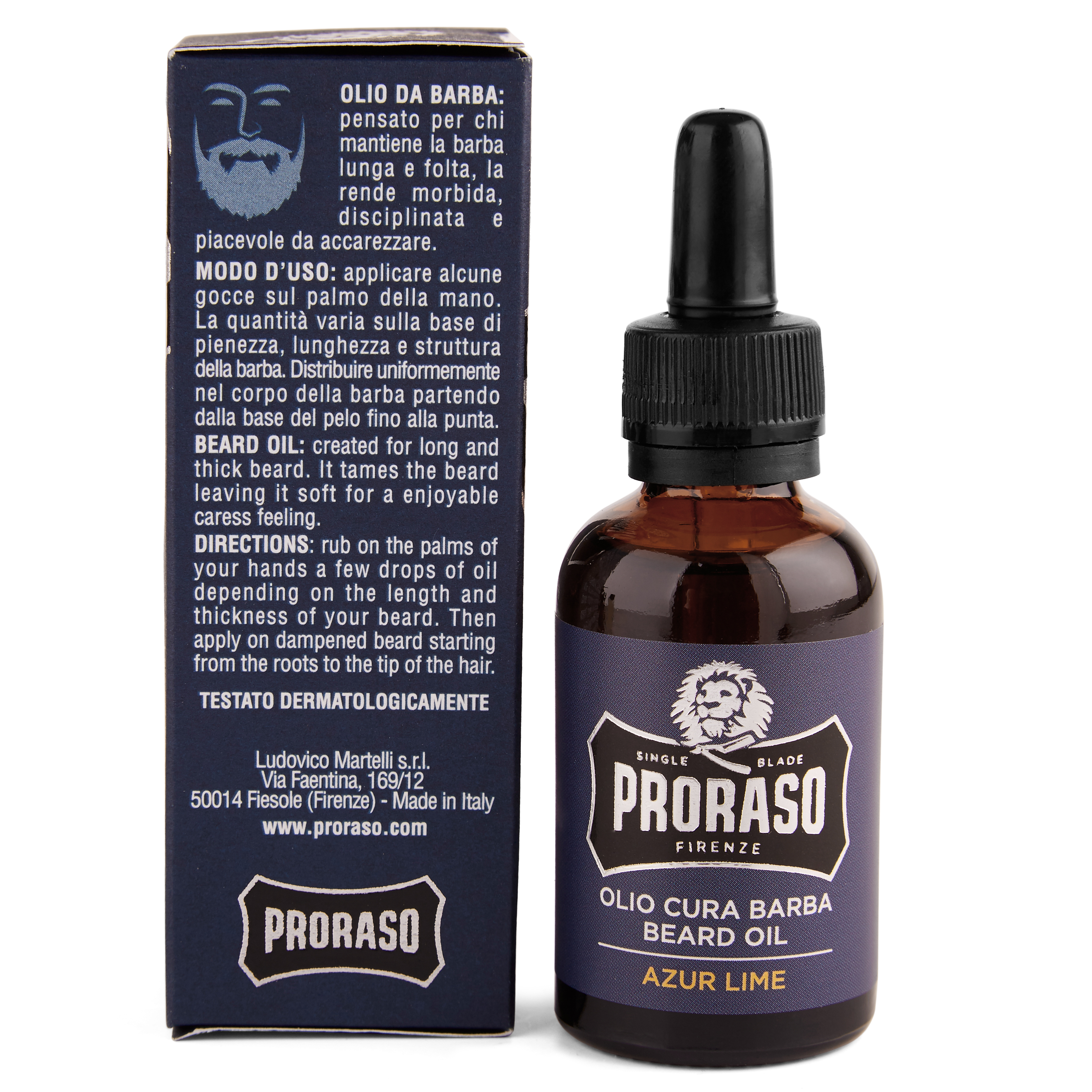 Proraso Azur Lime Vintage Beard Care Kit - 5