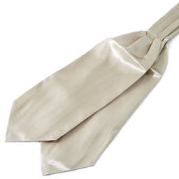 Lesklý kravatový šál vo farbe šampanského Basic
